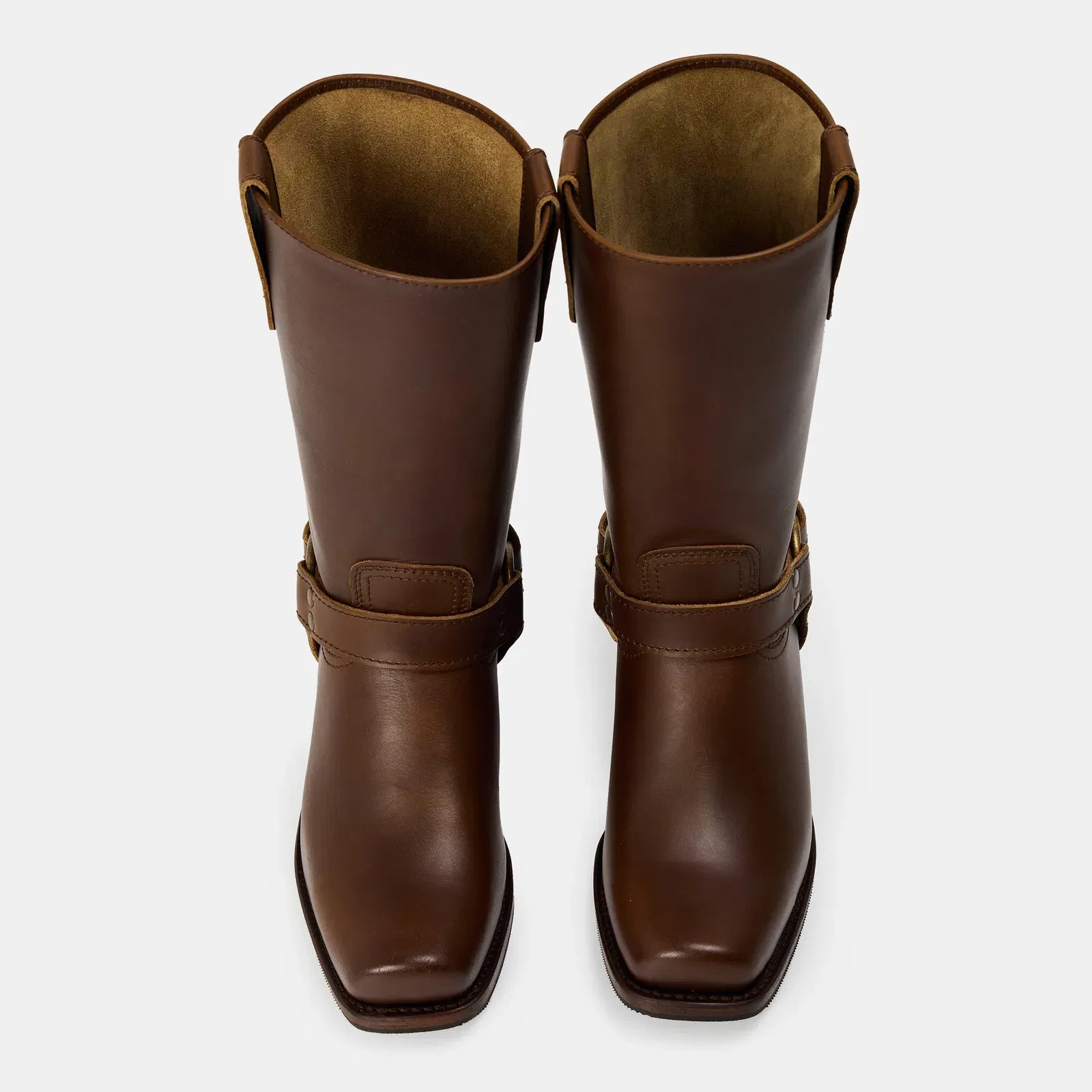 Hardware Detail Cushioned Biker Boots
