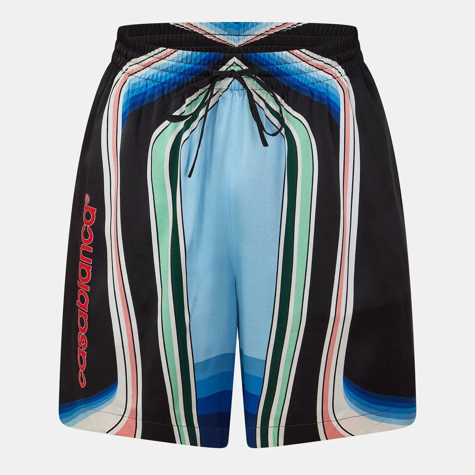 Pattern Woven Elasticated Tracksuit Shorts
