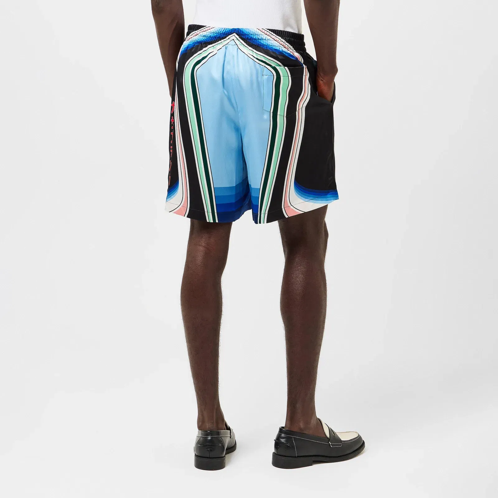 Pattern Woven Elasticated Tracksuit Shorts