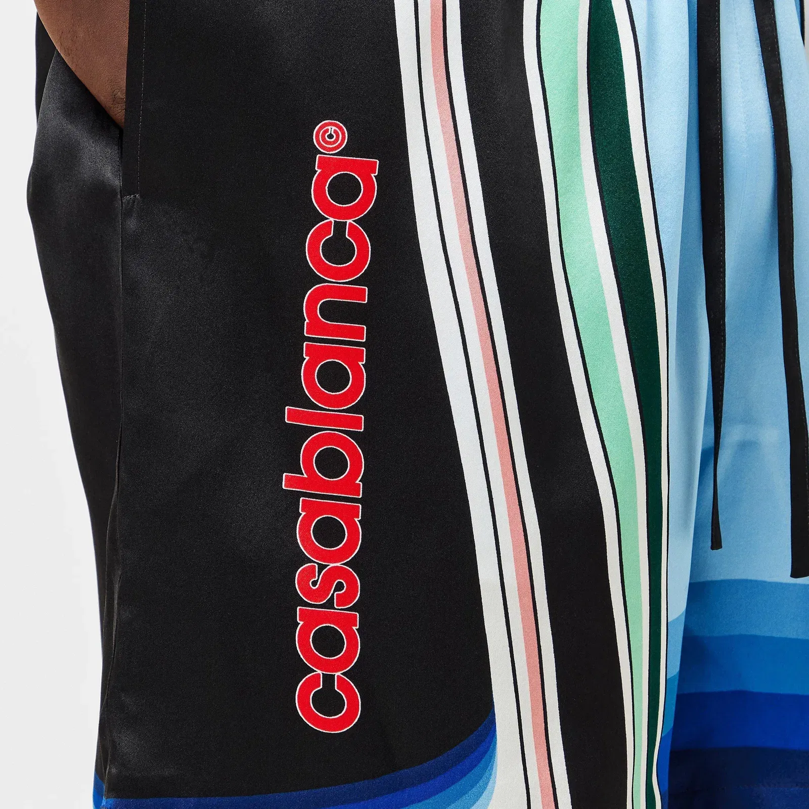 Pattern Woven Elasticated Tracksuit Shorts