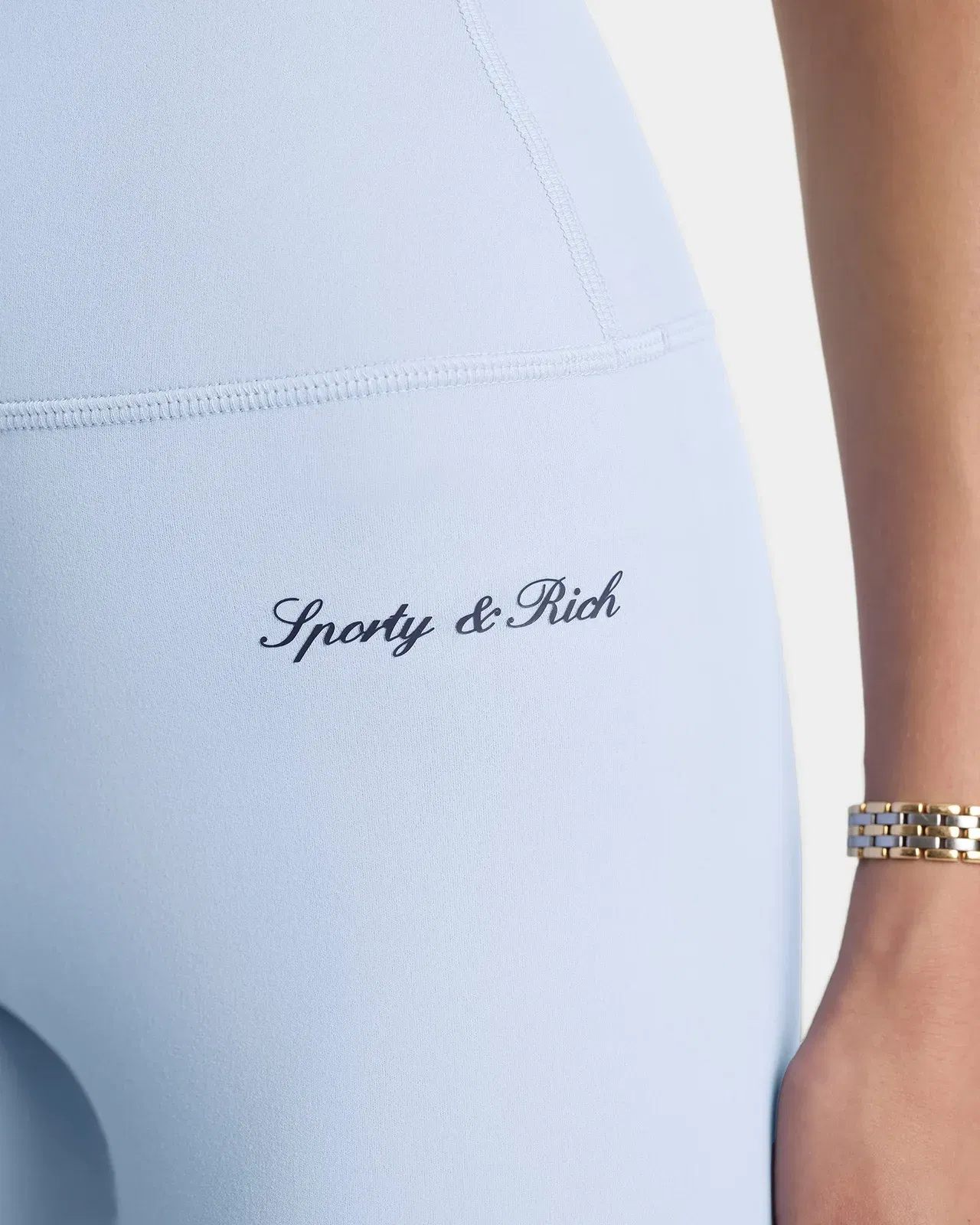 Signature Logo Biker Short - Faded Blue/Navy