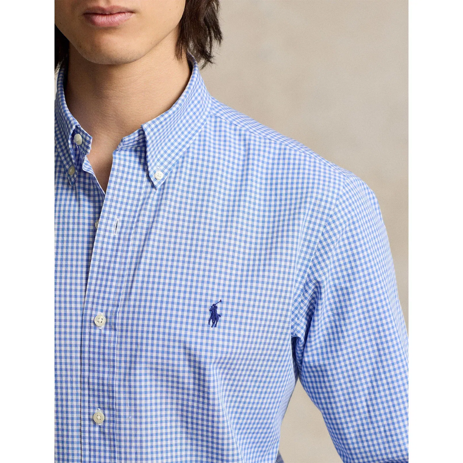Gingham Poplin Slim Fit Shirt