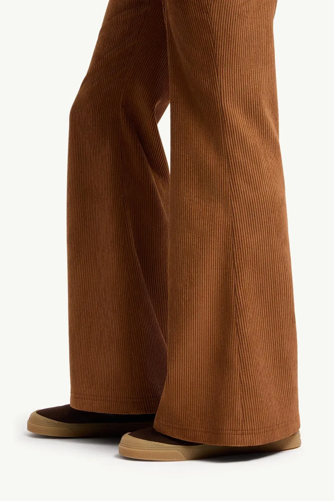 Moncler Corduroy Wide Leg Pants Camel Beige Camel Beige