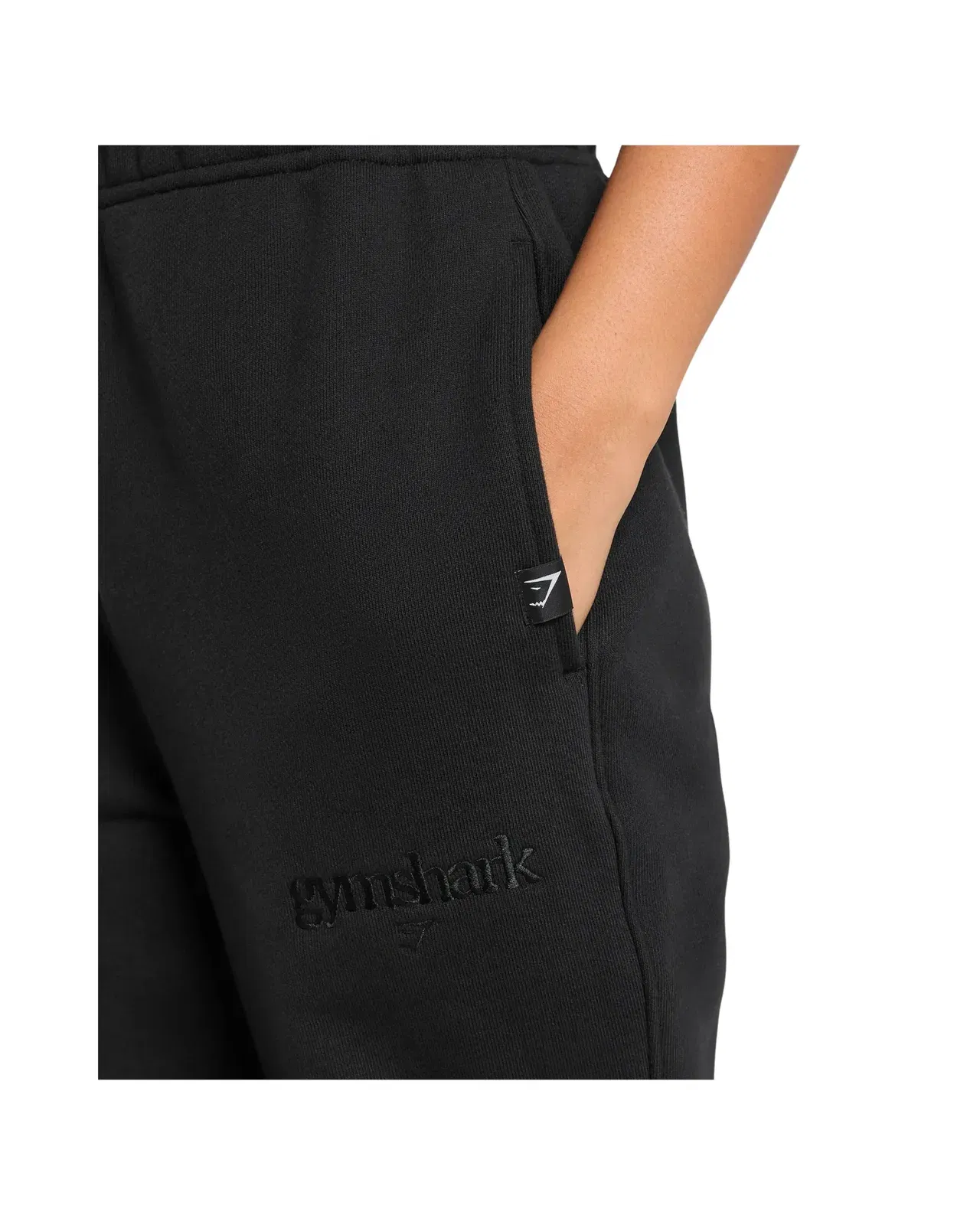 Gymshark Embroidered Logo Oversized Joggers Black