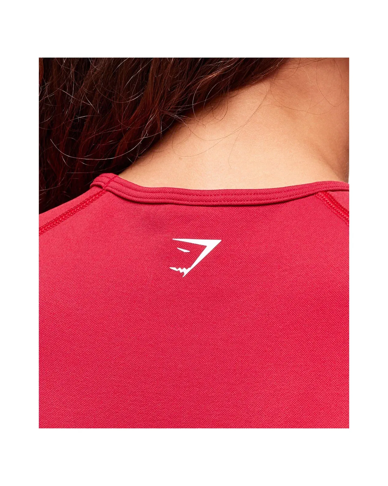 Gymshark Lift Varsity Seamless Midi T-Shirt Carmine Red