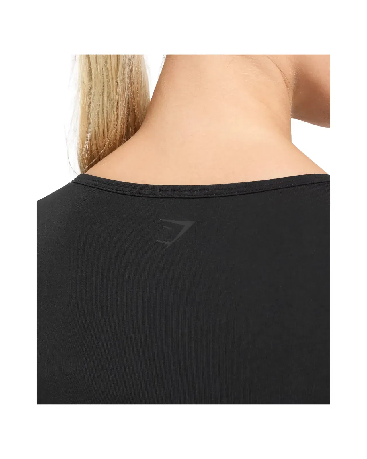 Gymshark Contrast Seamless Crop Top Black