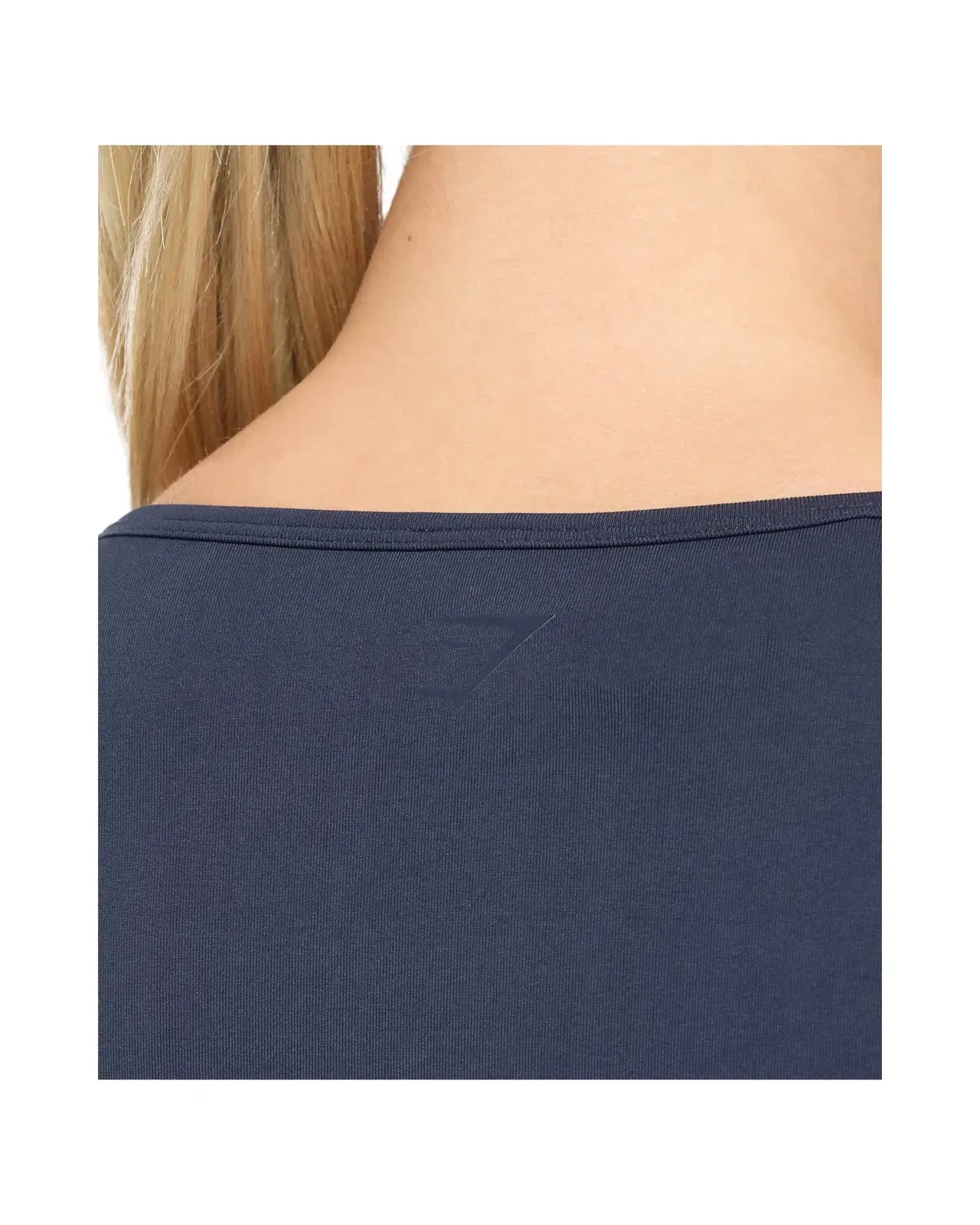 Gymshark Contrast Seamless Crop Top Heavy Blue