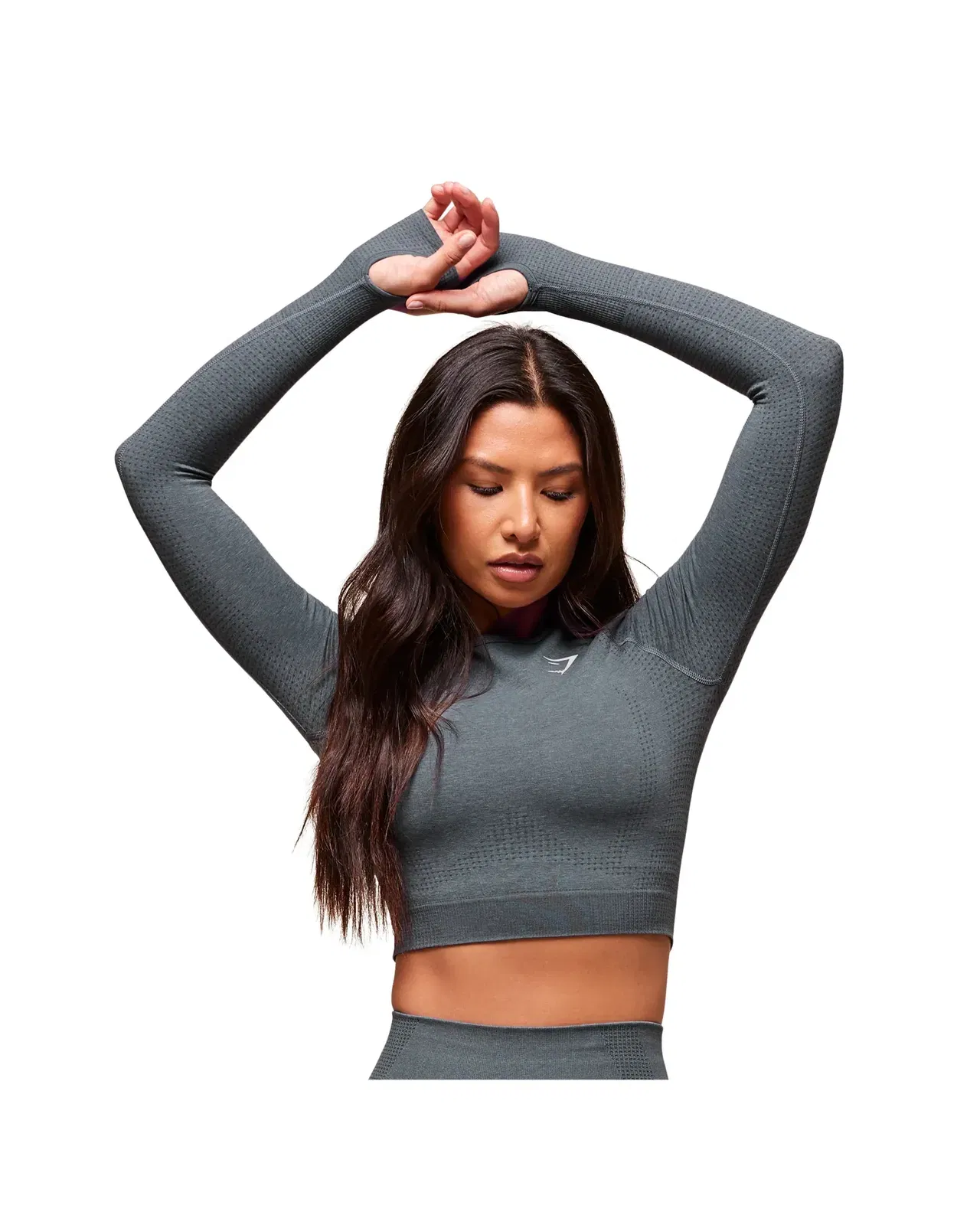 Gymshark Vital Crop Top Strong Grey Marl