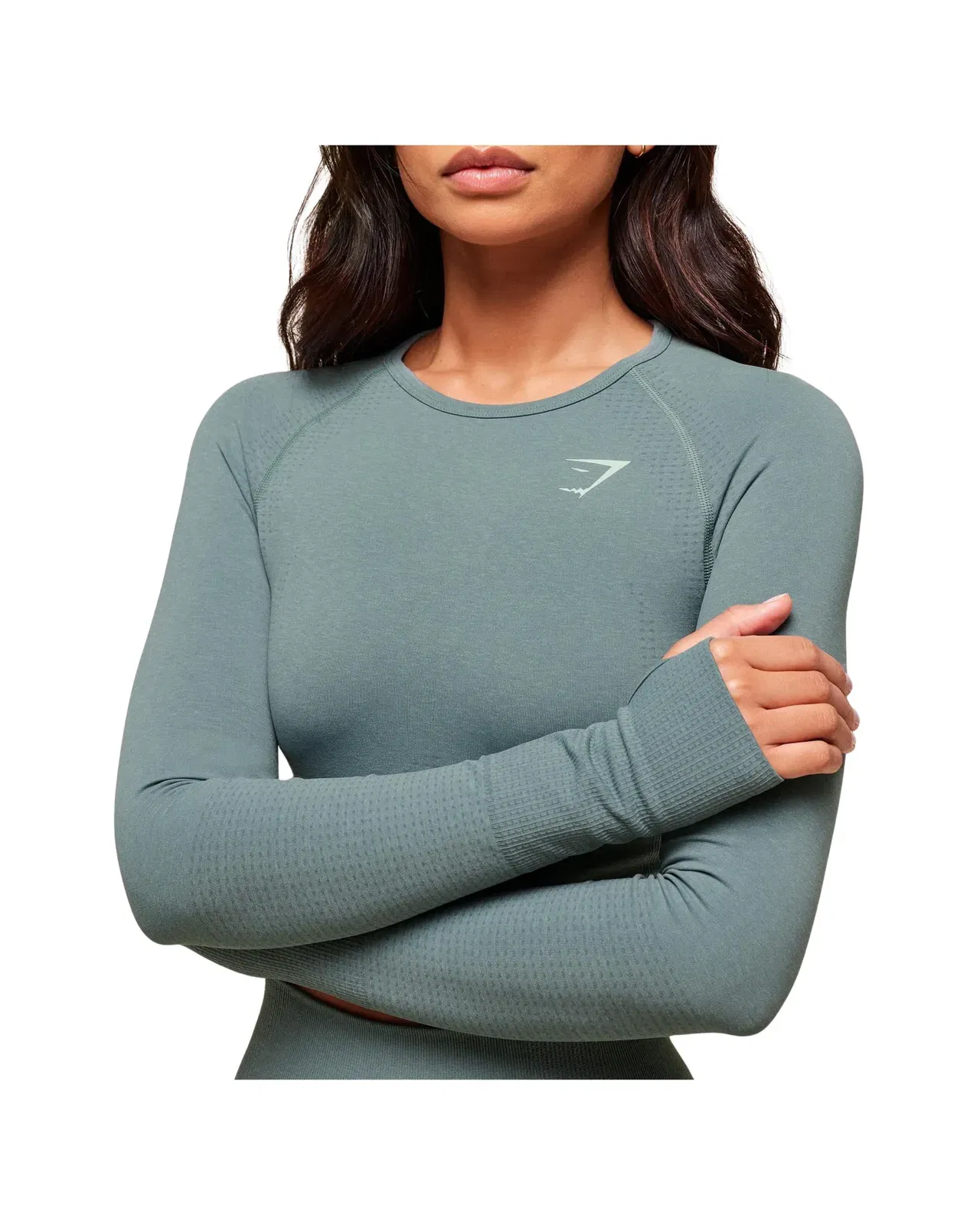 Gymshark Vital Crop Top Celeste Blue Marl