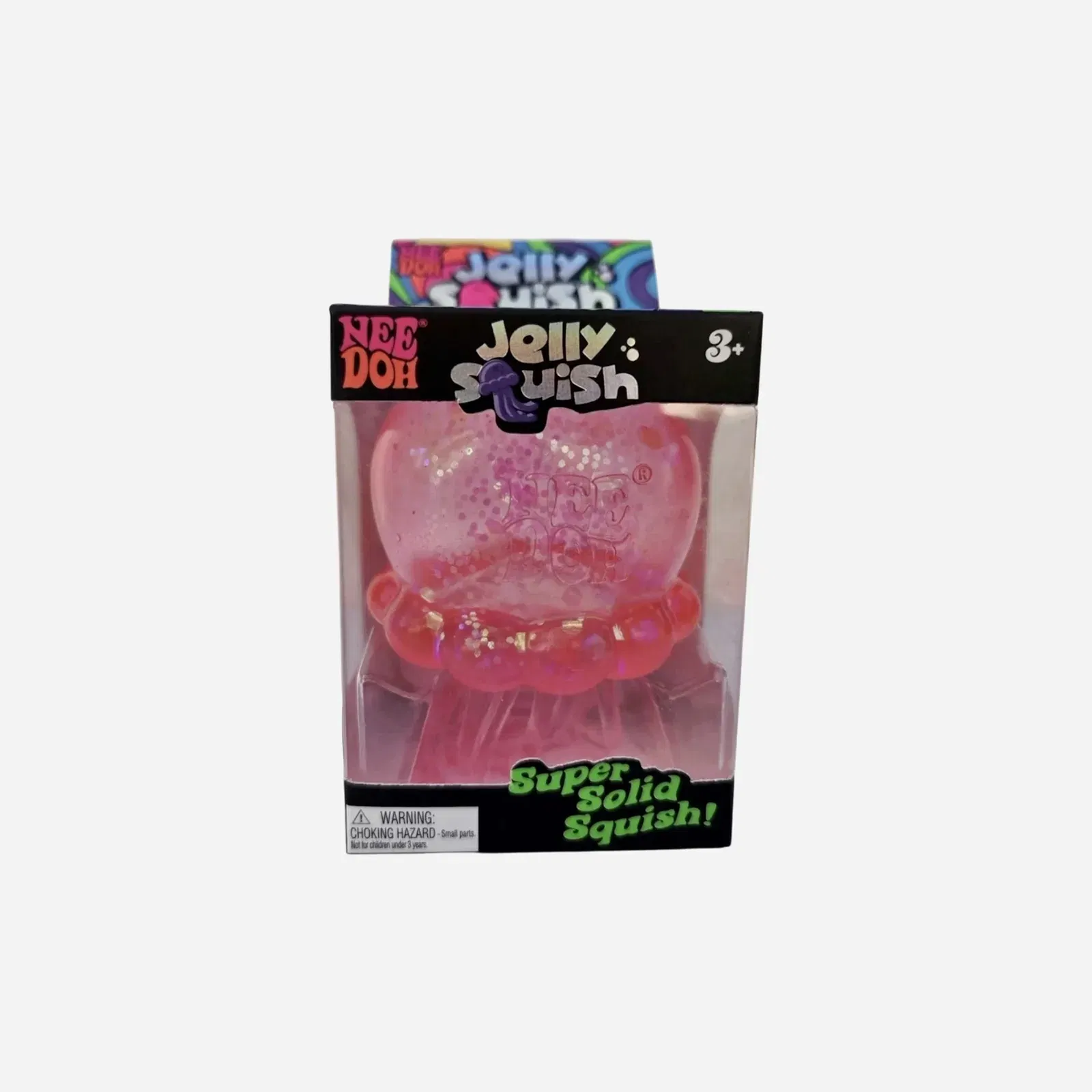 NeeDoh JellySquish Squishy Fidget Toy Pink
