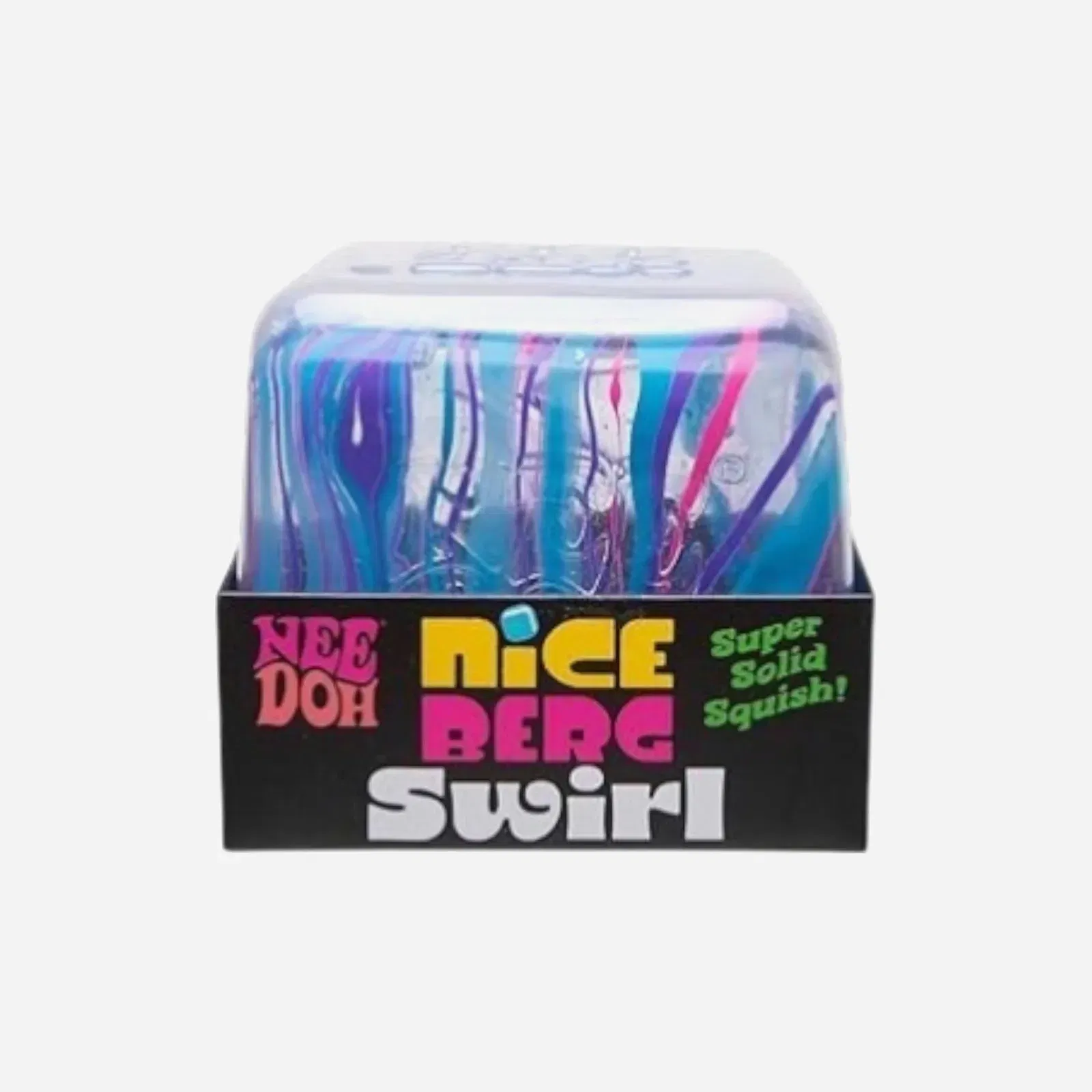 NeeDoh Jumbo Swirl Nice Berg Squishy Fidget Toy Blue