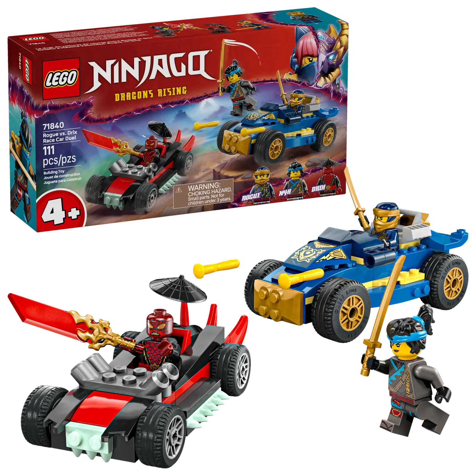 Lego Rogue vs Drix Race Car Duel