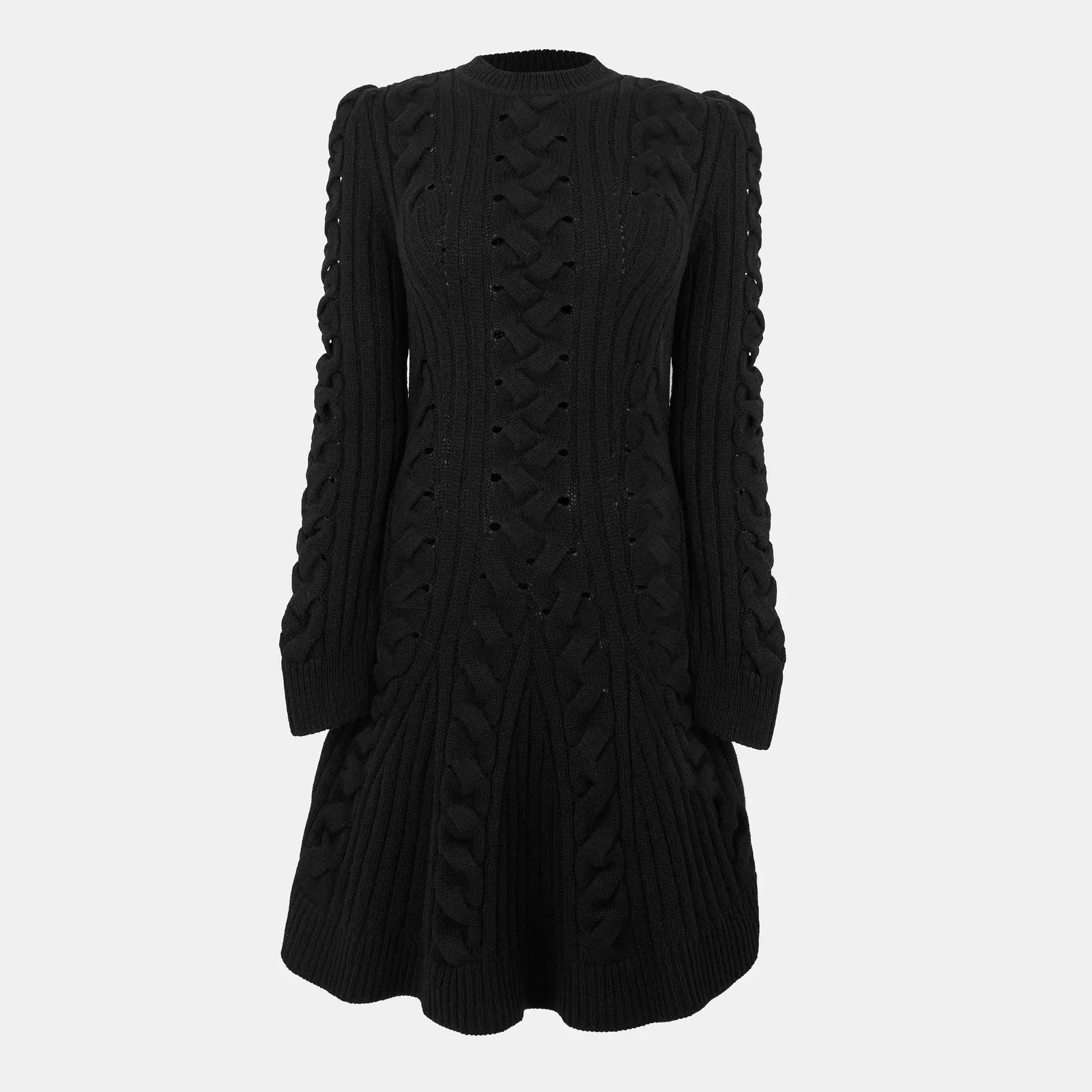 Alex Cable Knitted Jumper Dress