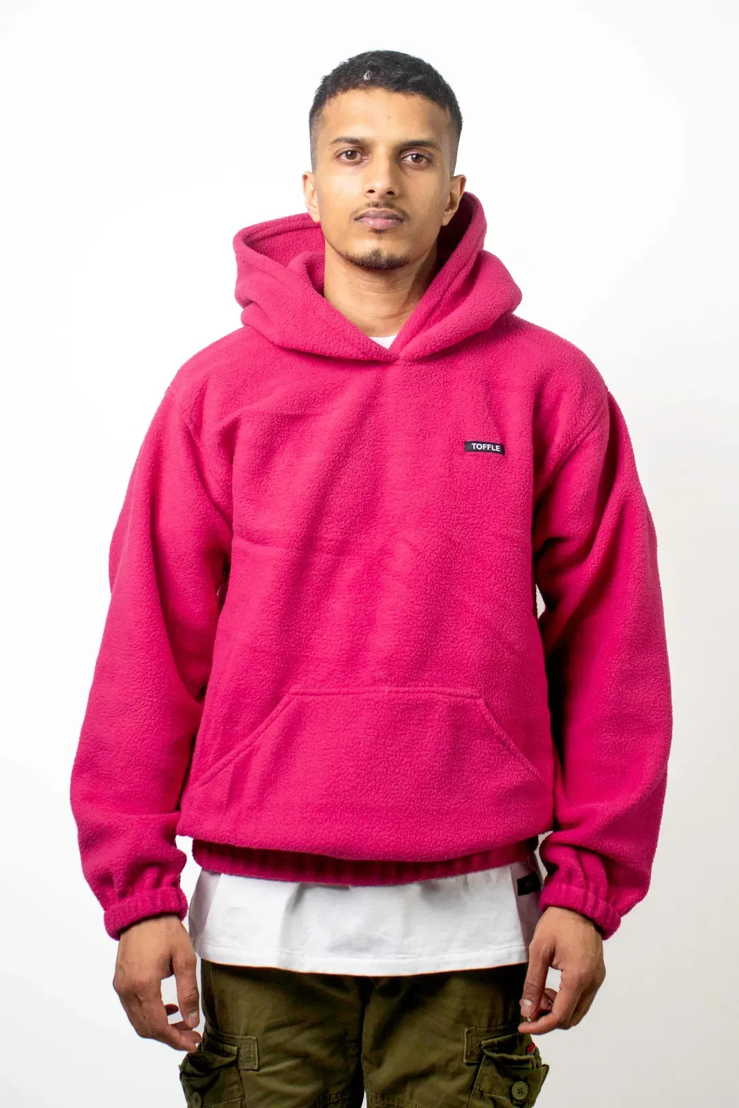 Maroon Polar Fleece Hoodie