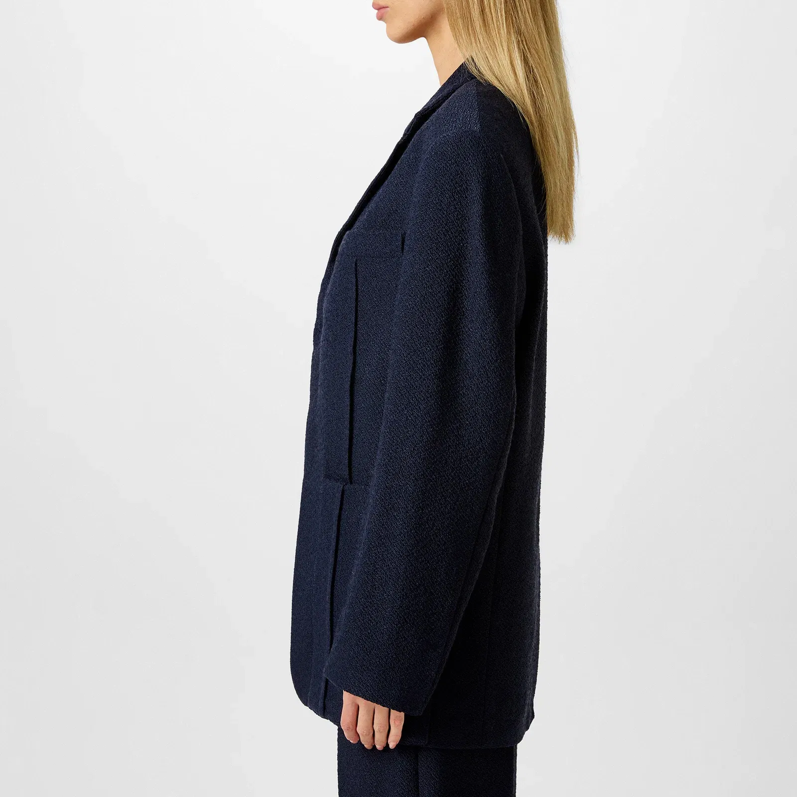 Le Veste D'Homme Oversized Wool Long Sleeve Blazer