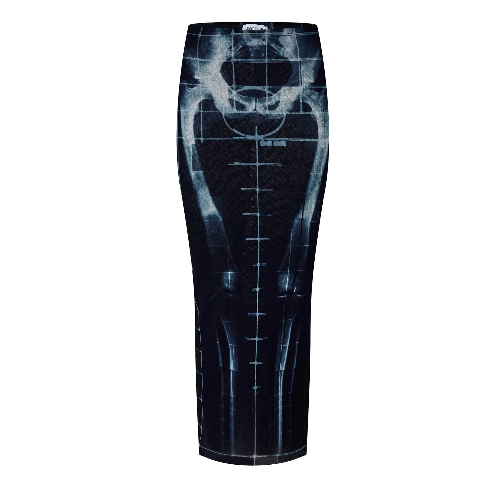 Skeleton High-Waisted Maxi Skirt