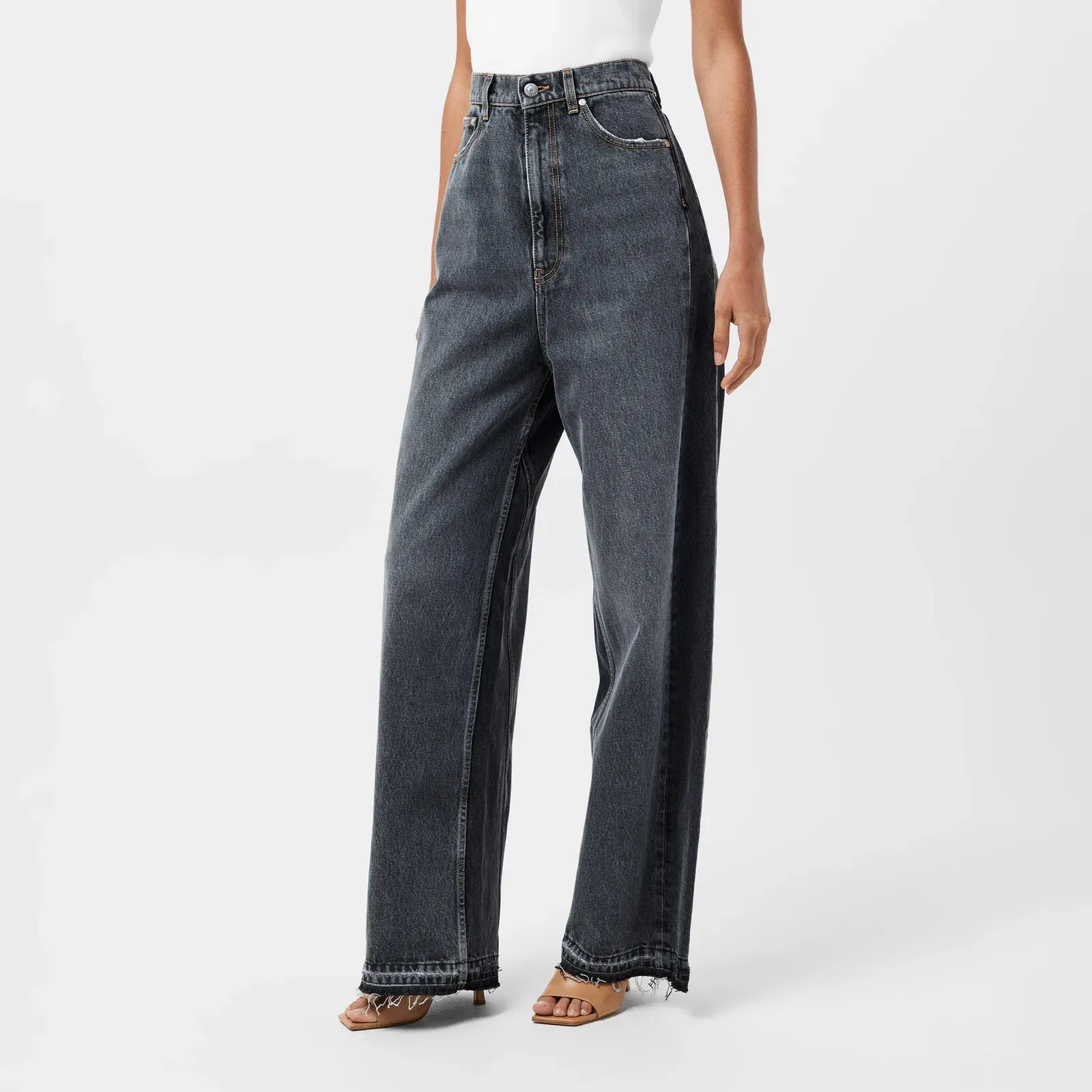 High Rise Wide Leg Jeans