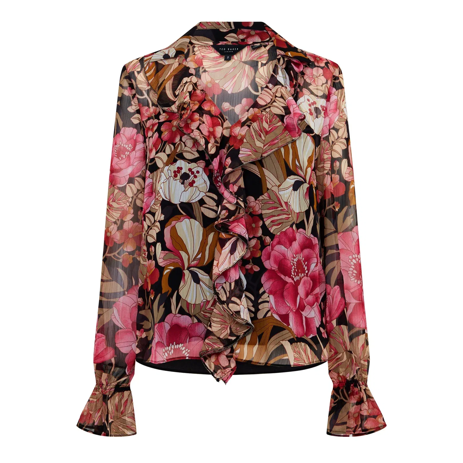 Cristii Long-Sleeve Patterned Shirt