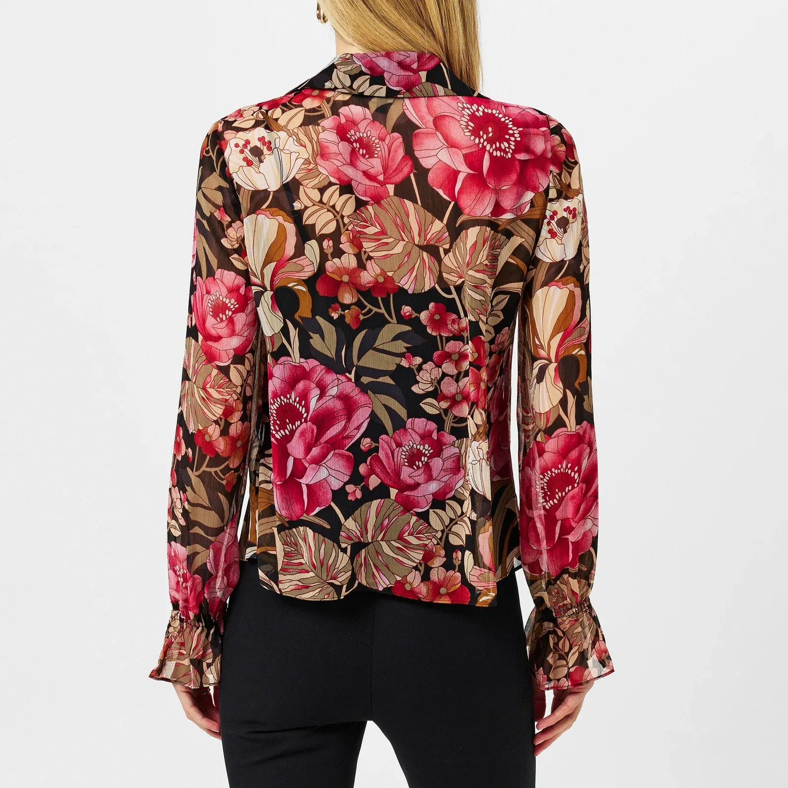Cristii Long-Sleeve Patterned Shirt