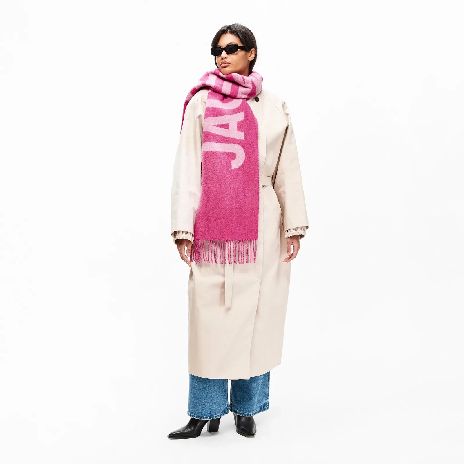 Jacquard Wool L'Écharpe Scarf