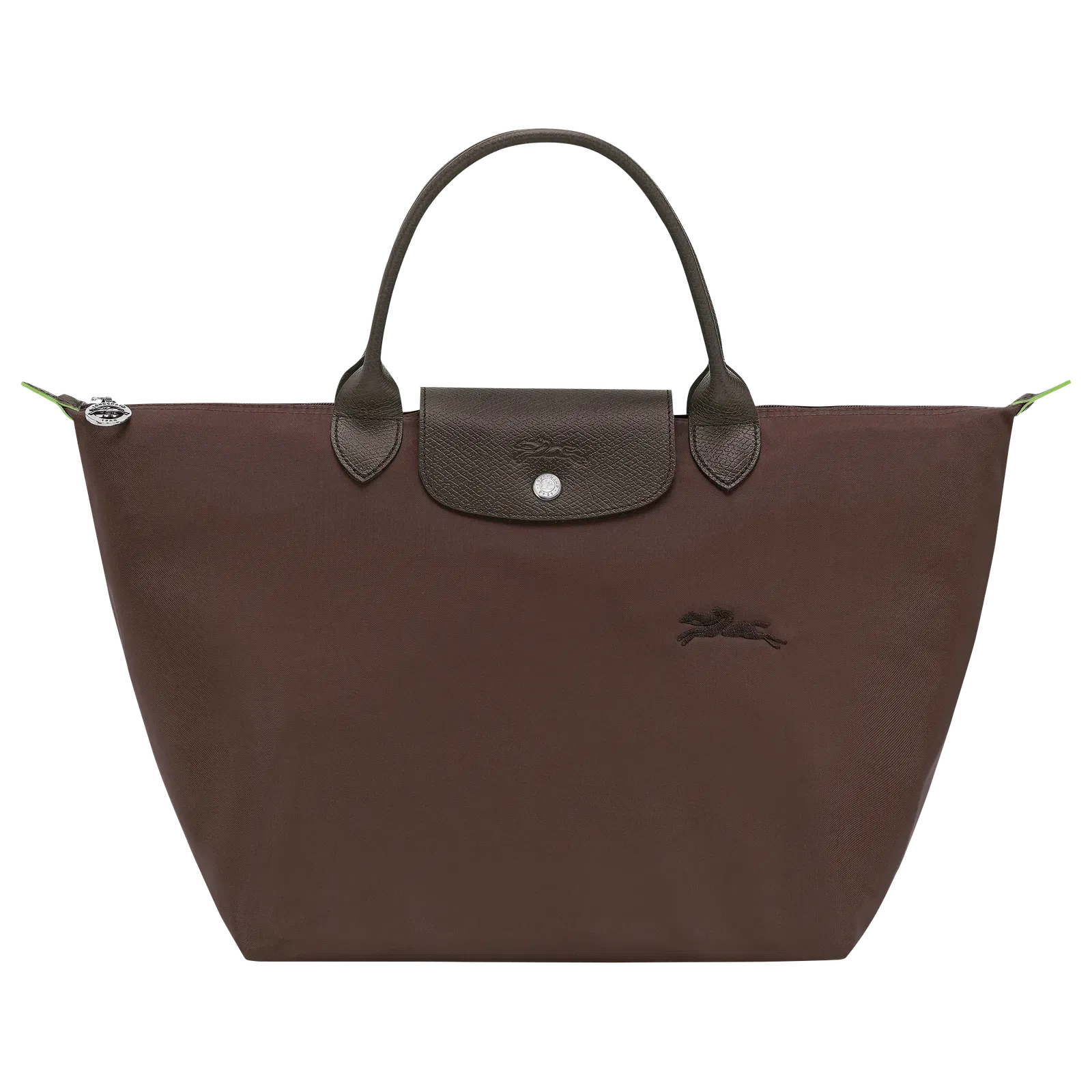 Longchamp Le Pliage Green M Handbag Mocha