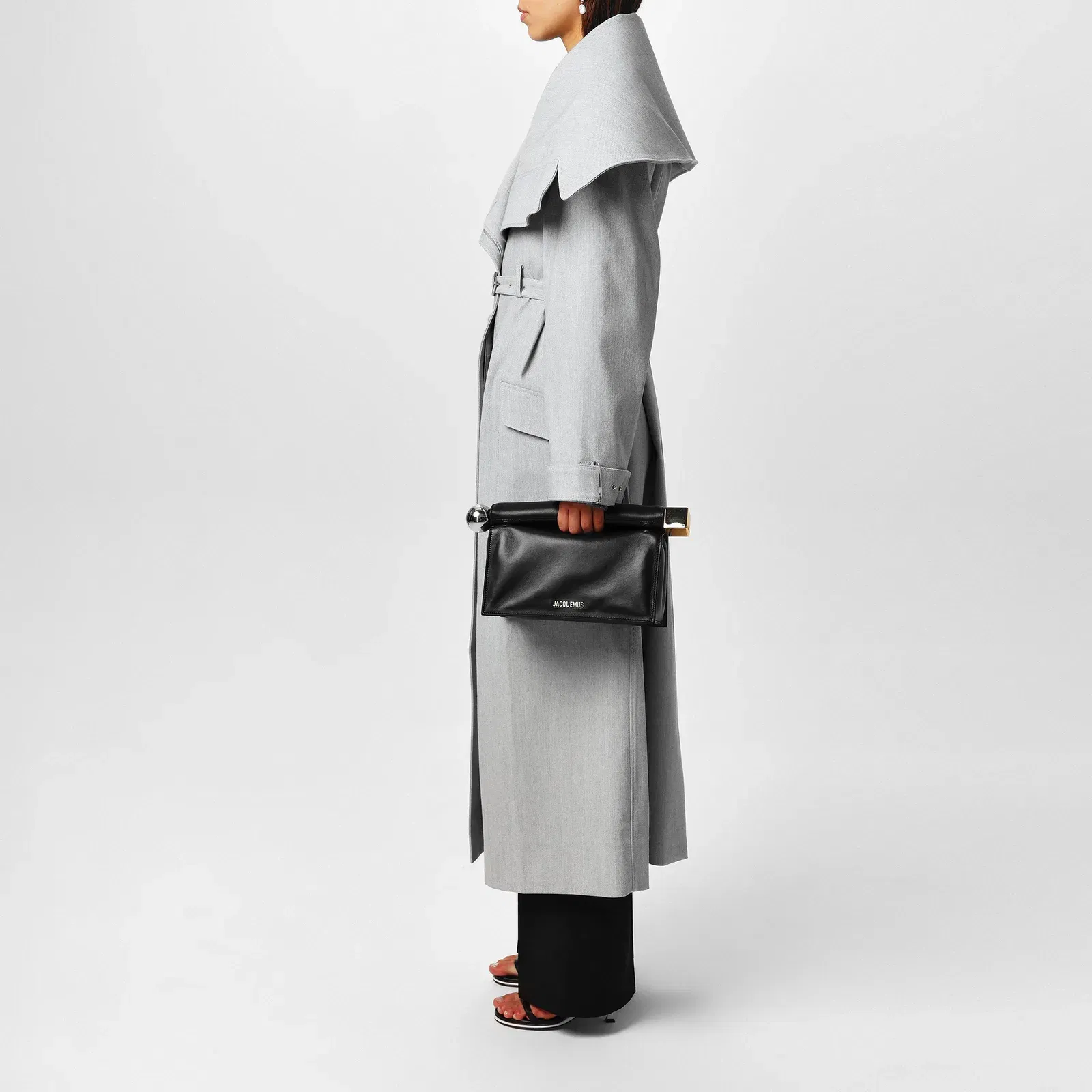 Le Caruso Long Sleeve Long Oversized Fit Trench Coat