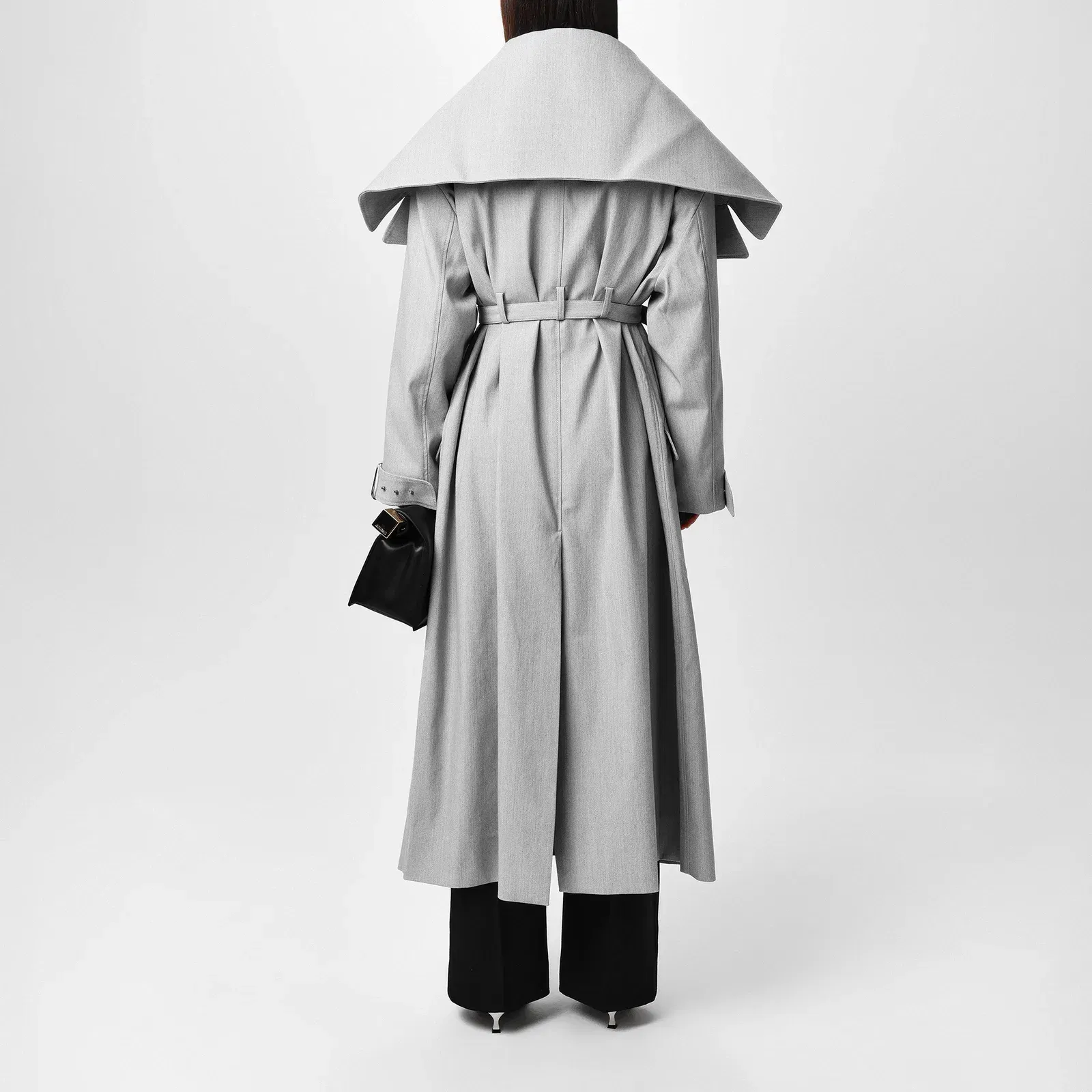 Le Caruso Long Sleeve Long Oversized Fit Trench Coat