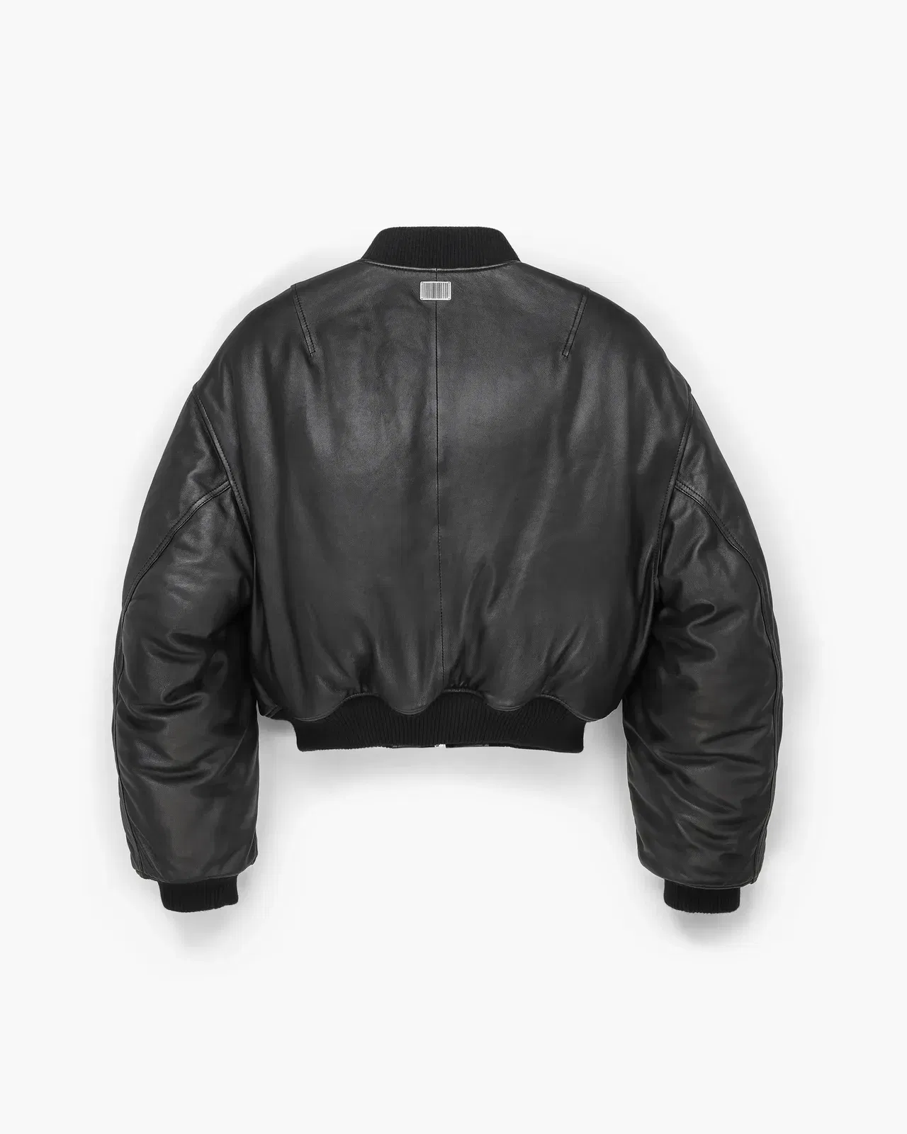 Puffy Leather Bomber