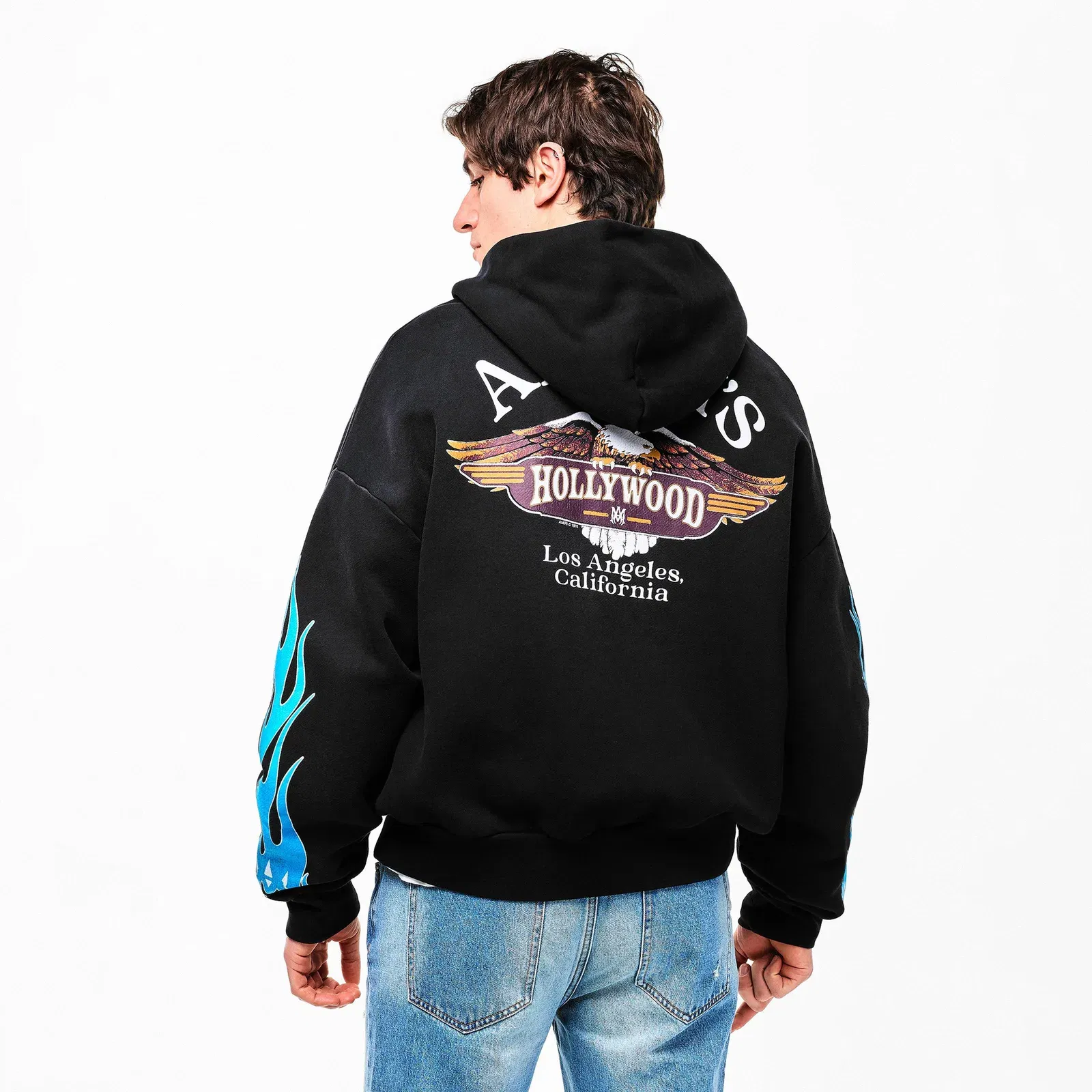 MA Flames Zip Hoodie
