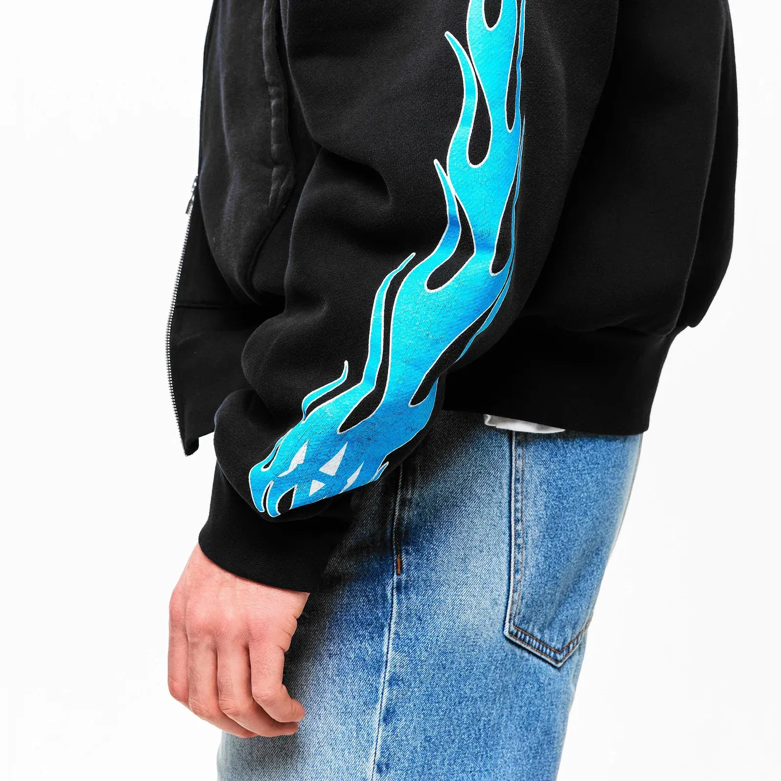 MA Flames Zip Hoodie