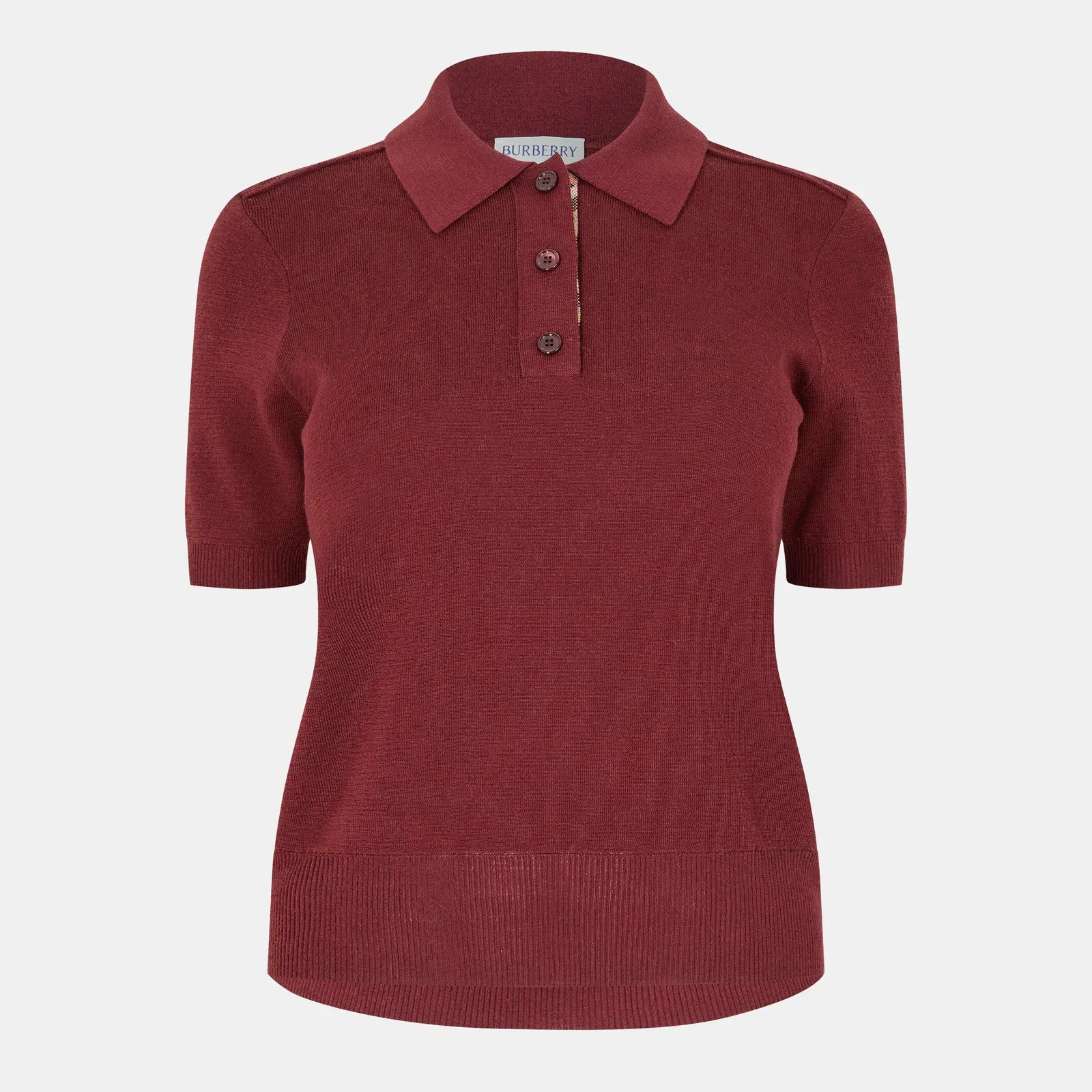 Check Short Sleeve Polo Shirt