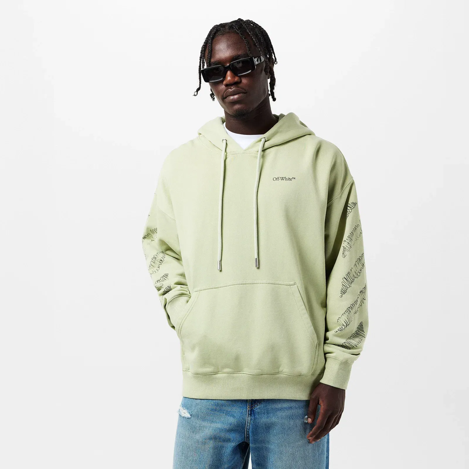 Scrib Diag Pullover Hoodie