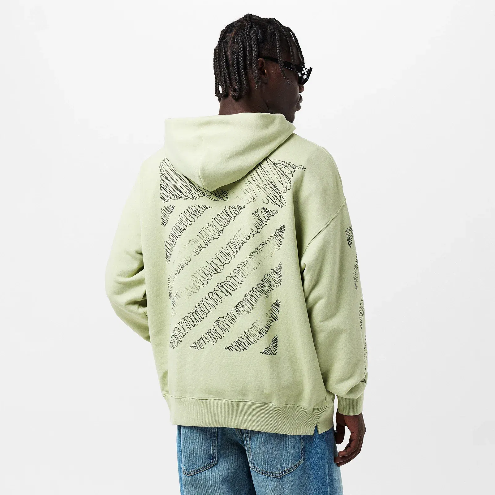 Scrib Diag Pullover Hoodie