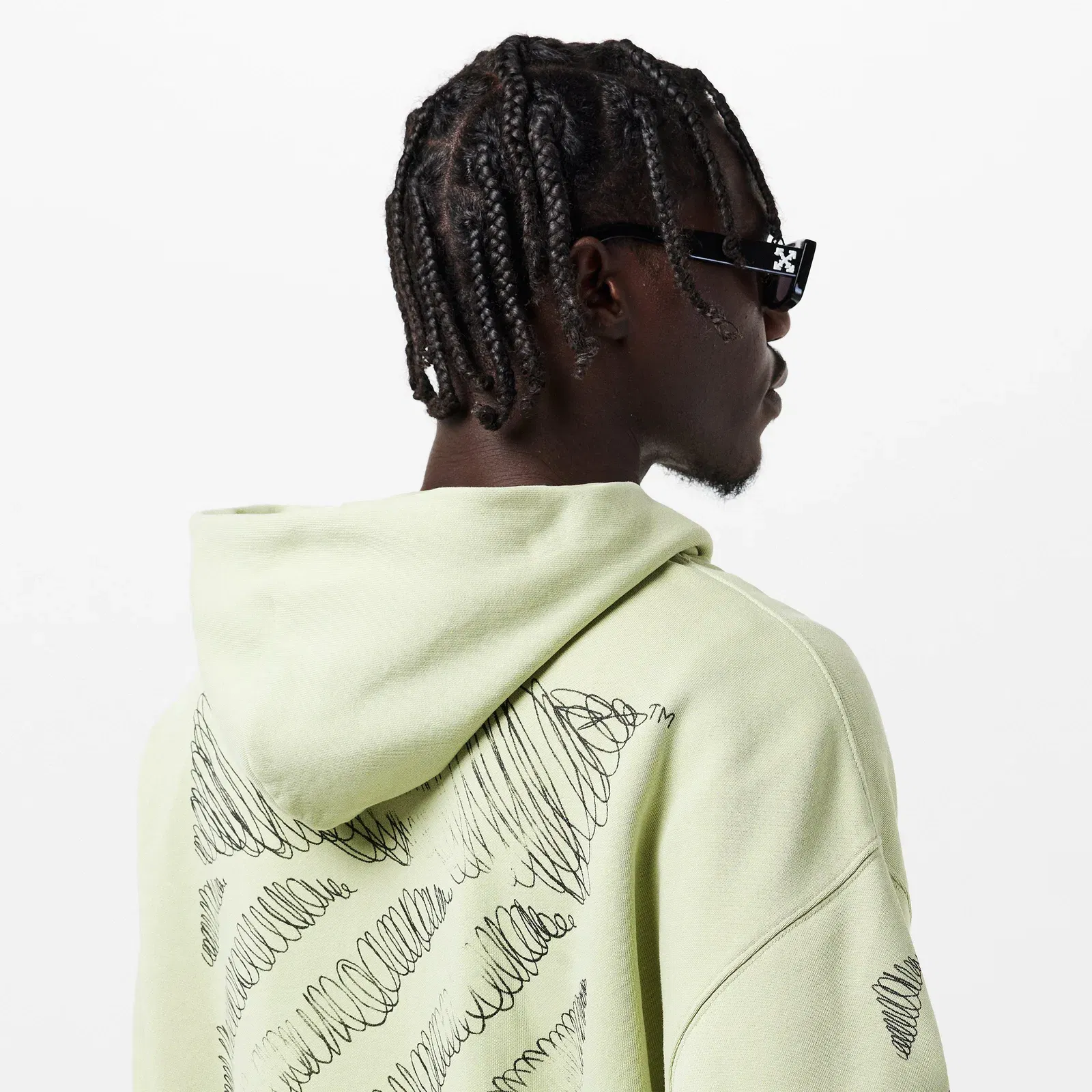 Scrib Diag Pullover Hoodie
