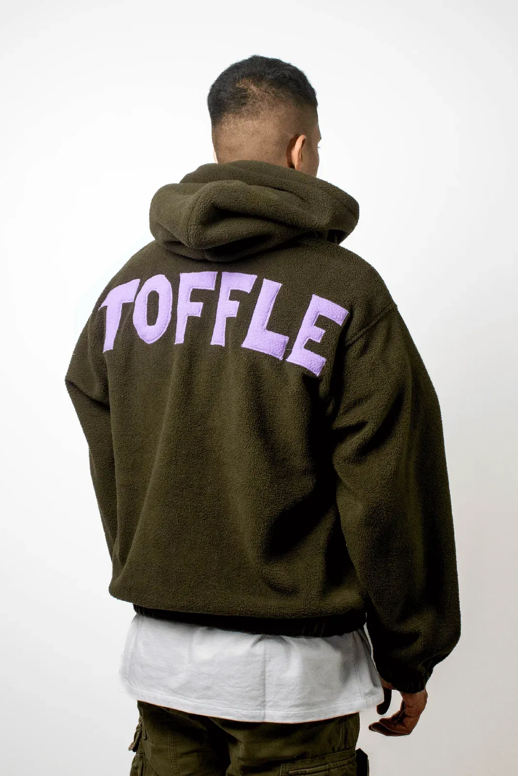 Olive Polar Fleece Hoodie