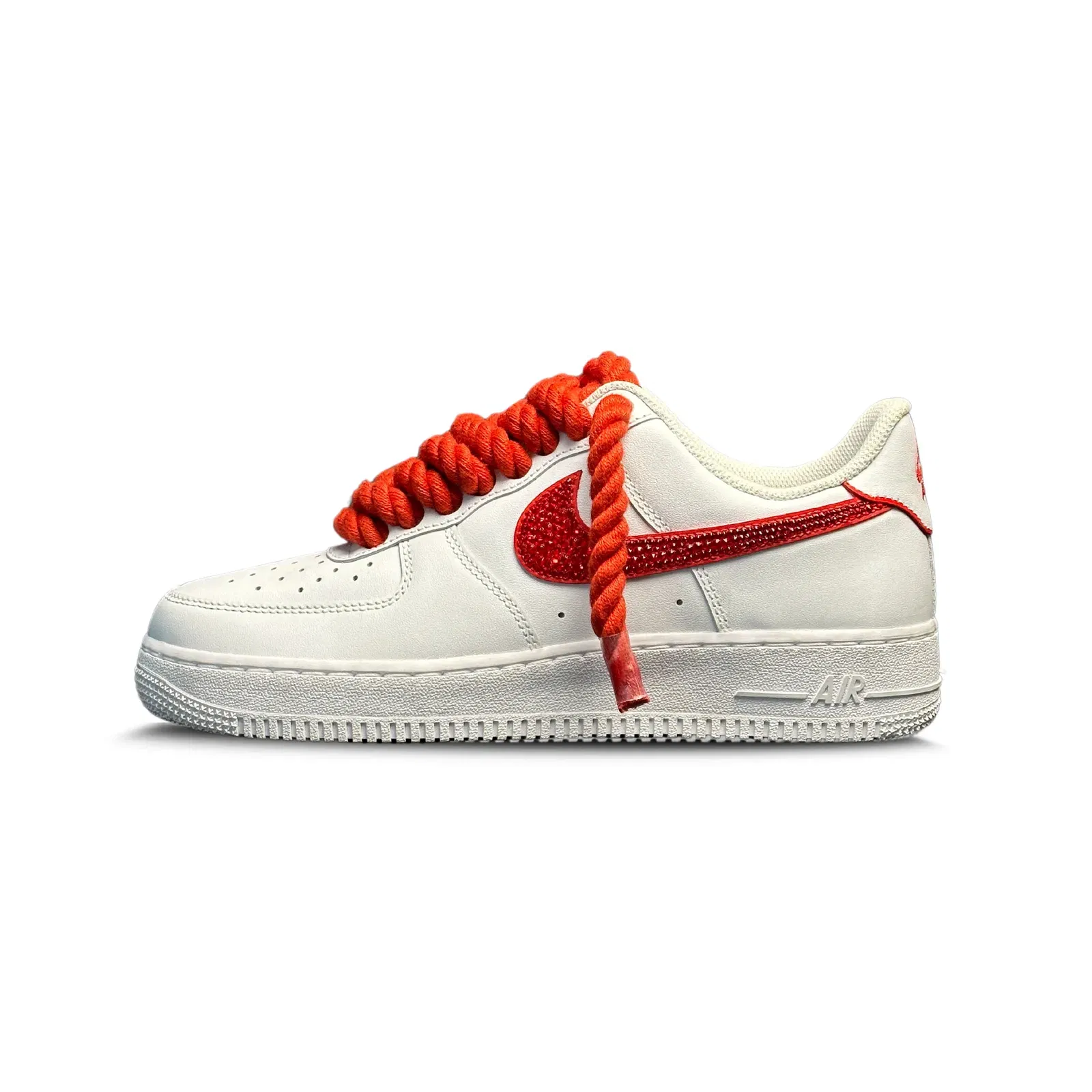 RED CRYSTAL SWOOSH AF1 V2RL