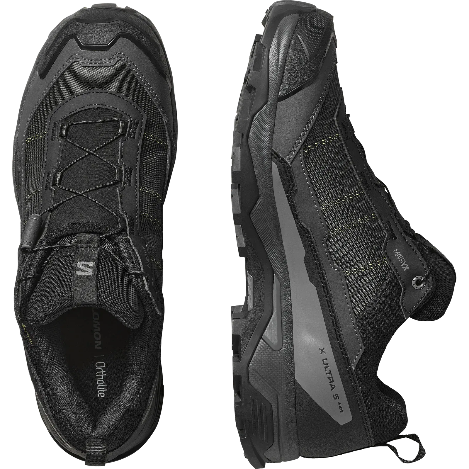 Salomon X Ultra 5 Wide Gore-Tex Hiking & Backpacking Shoes Black