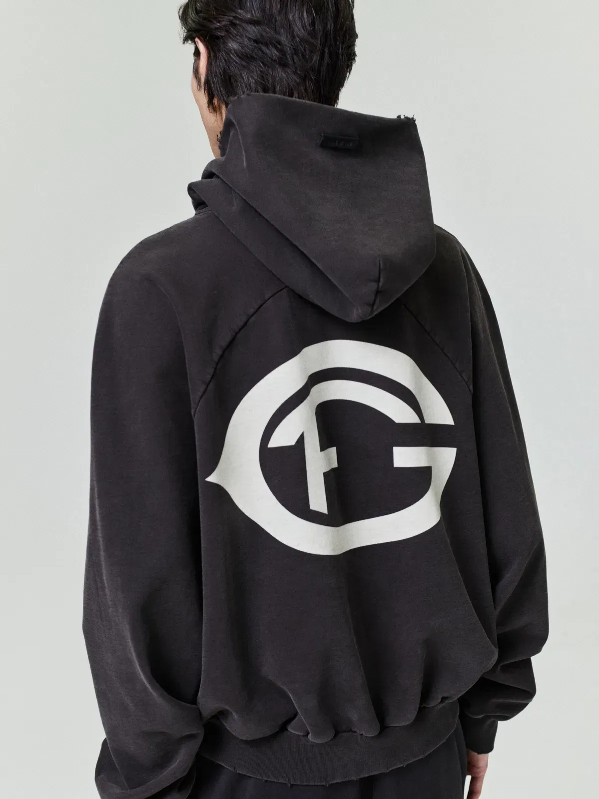 Essentials F Of G Classic Half Raglan Hoodie W/ Pocket Dark Brown