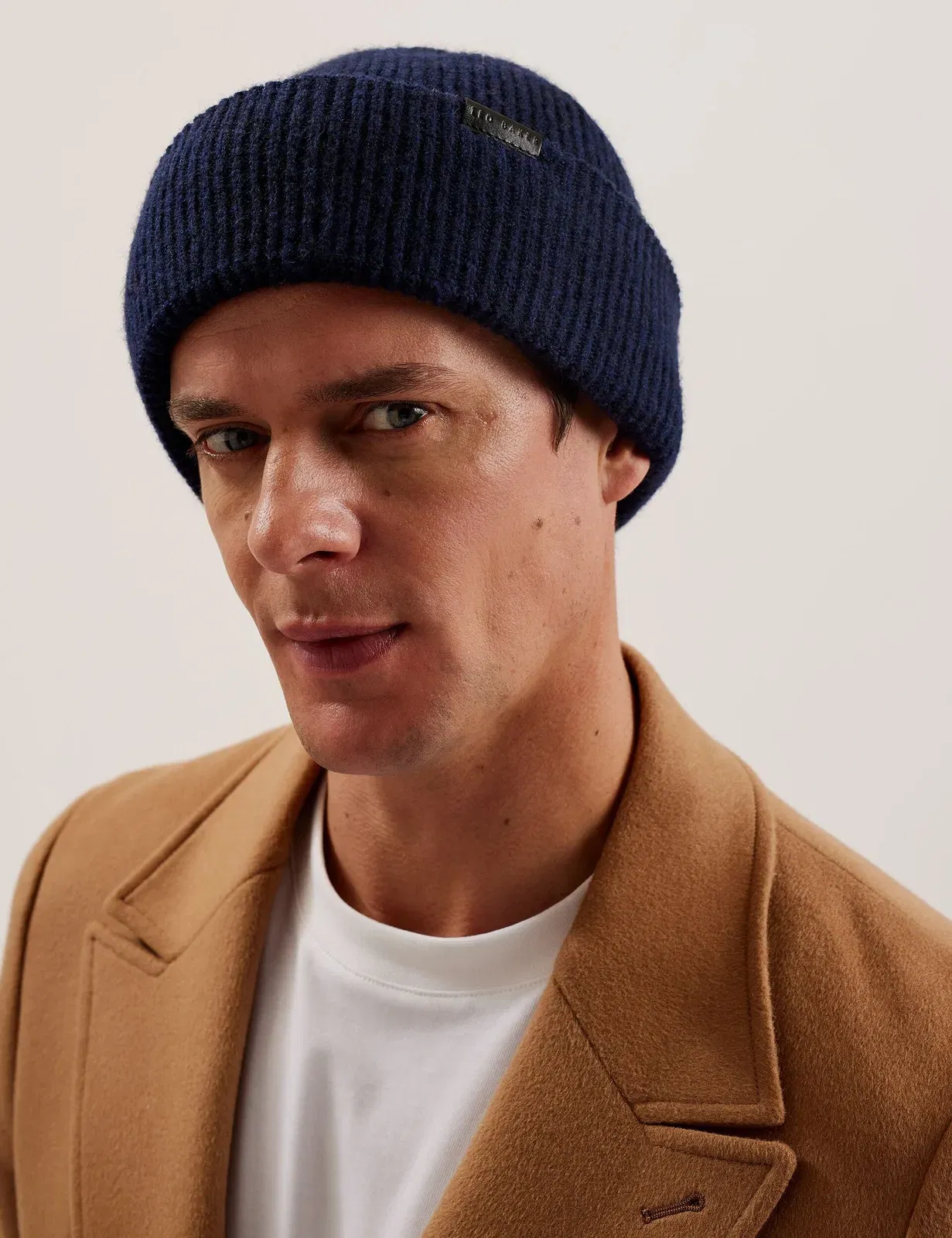 Ted Baker Alliiie Ribbed Knit Turnup Beanie Hat