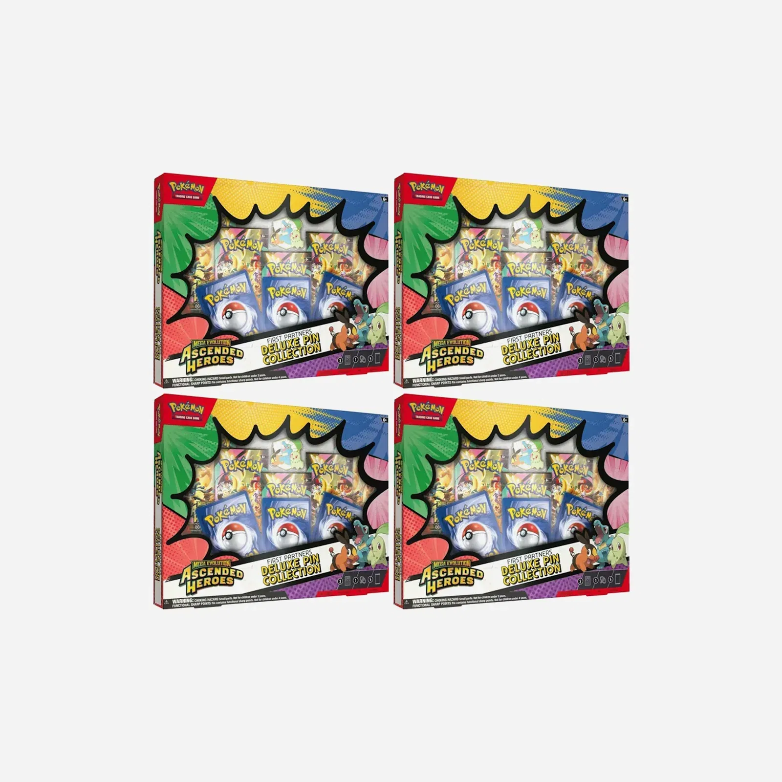 2026 Pokemon Mega Evolution Ascended Heroes Deluxe Pin Collection Box 4X Lot