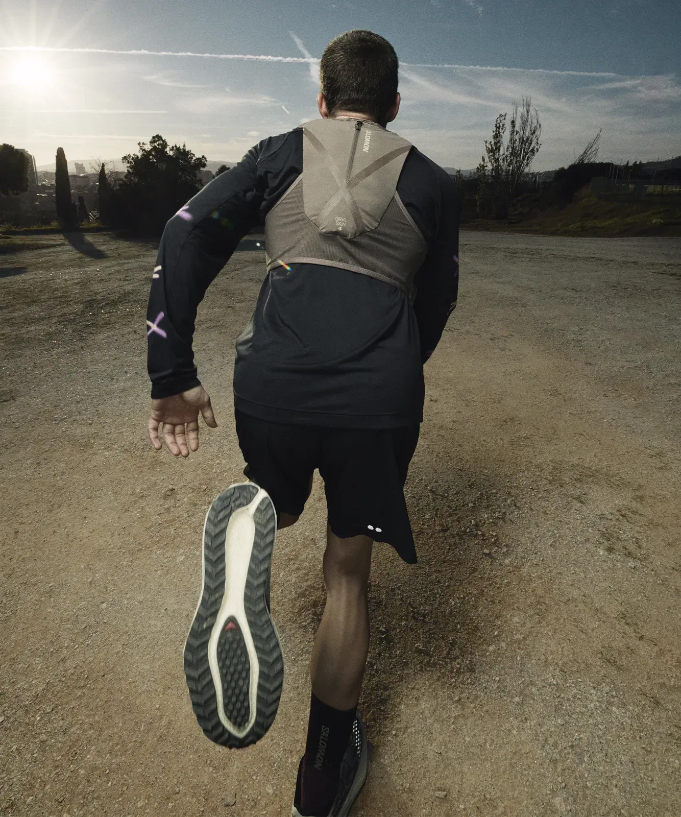 Salomon Aero Glide 4 Grvl Gravel Running Shoes Vanilla Ice