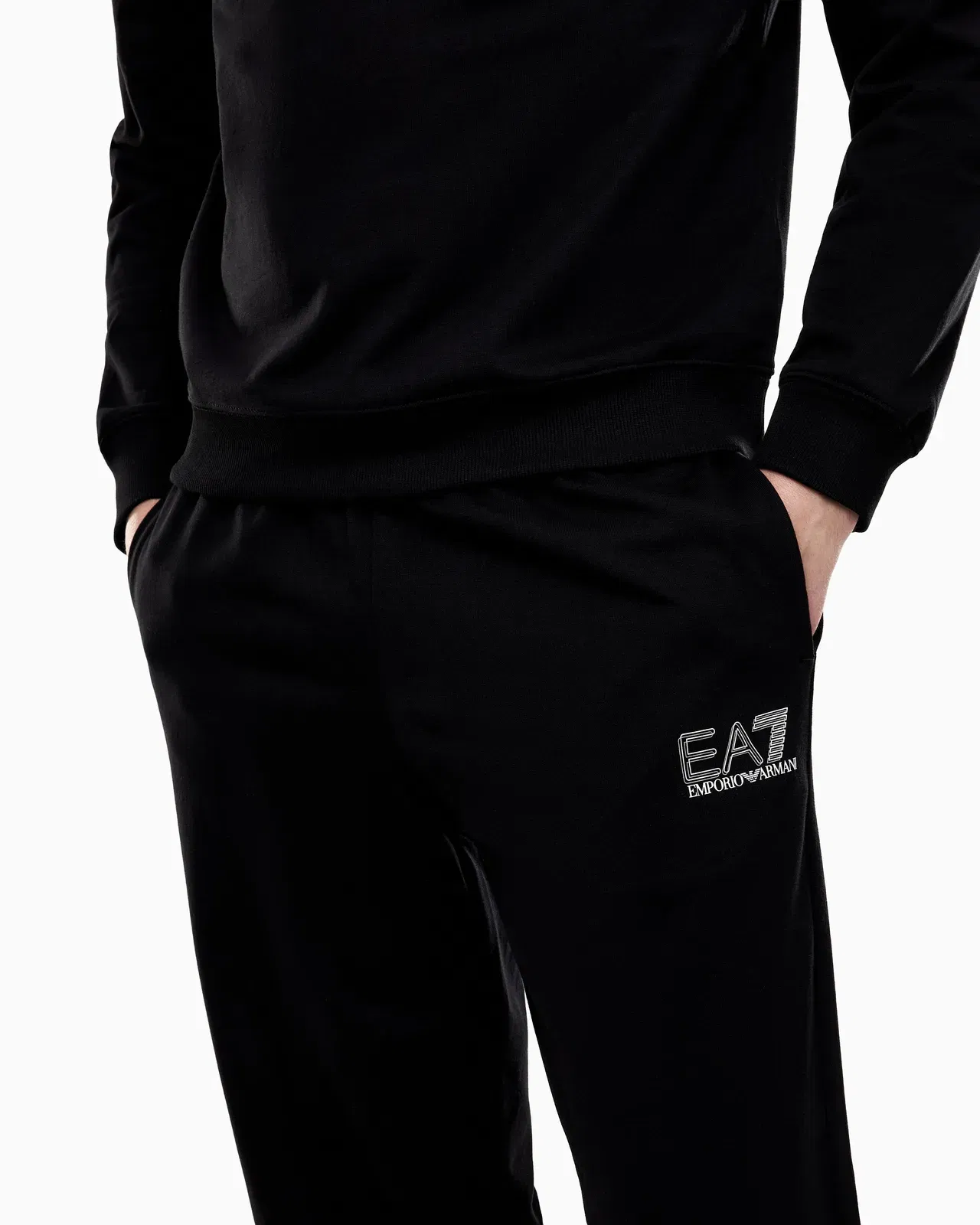 EA7 Visibility pure cotton tracksuit