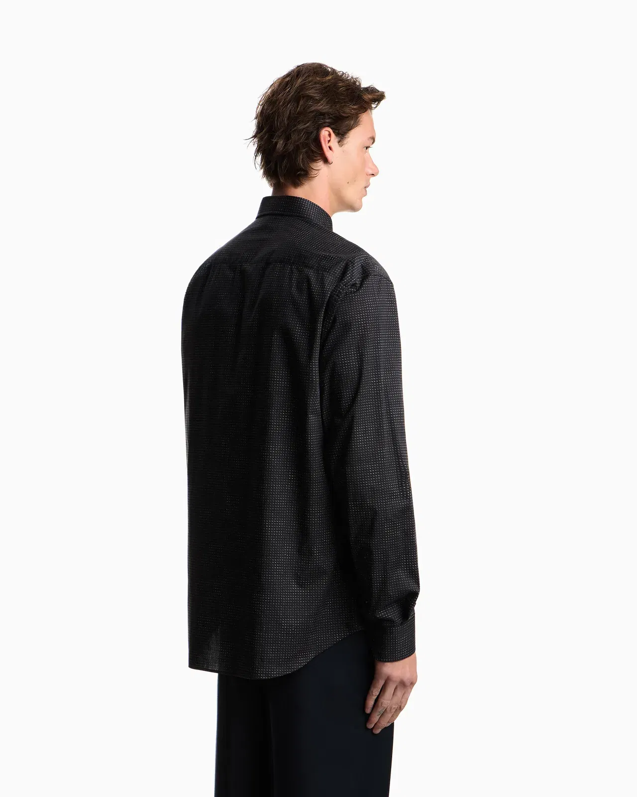 Emporio Armani Shirt with all-over micro-pattern print