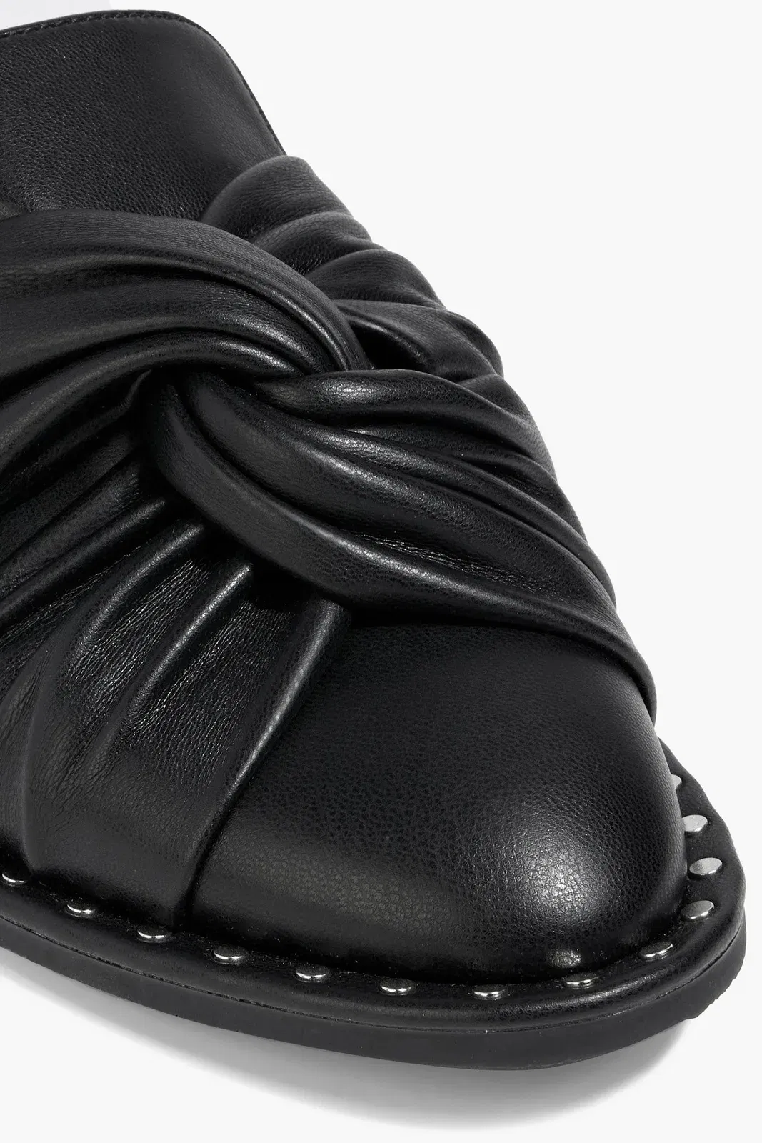 Stella Mccartney Falabella Twisted Slippers Black Women's