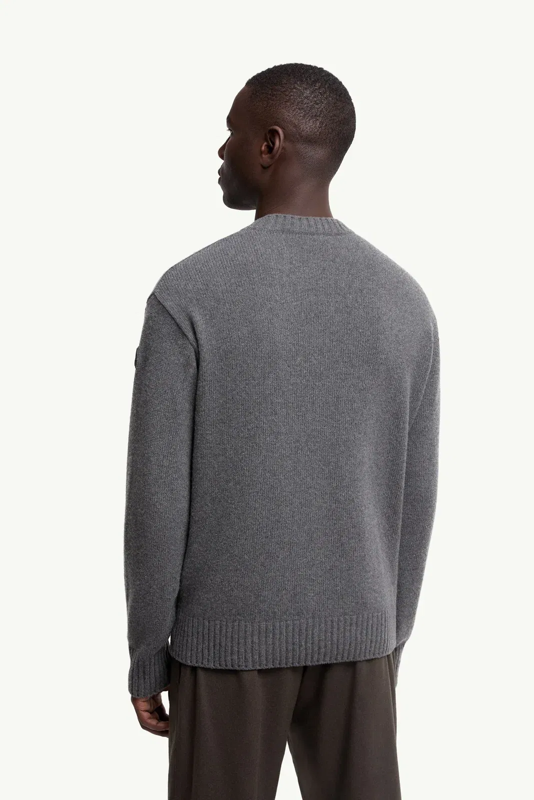 Moncler Wool & Cashmere Blend Sweater Dark Grey Dark Grey
