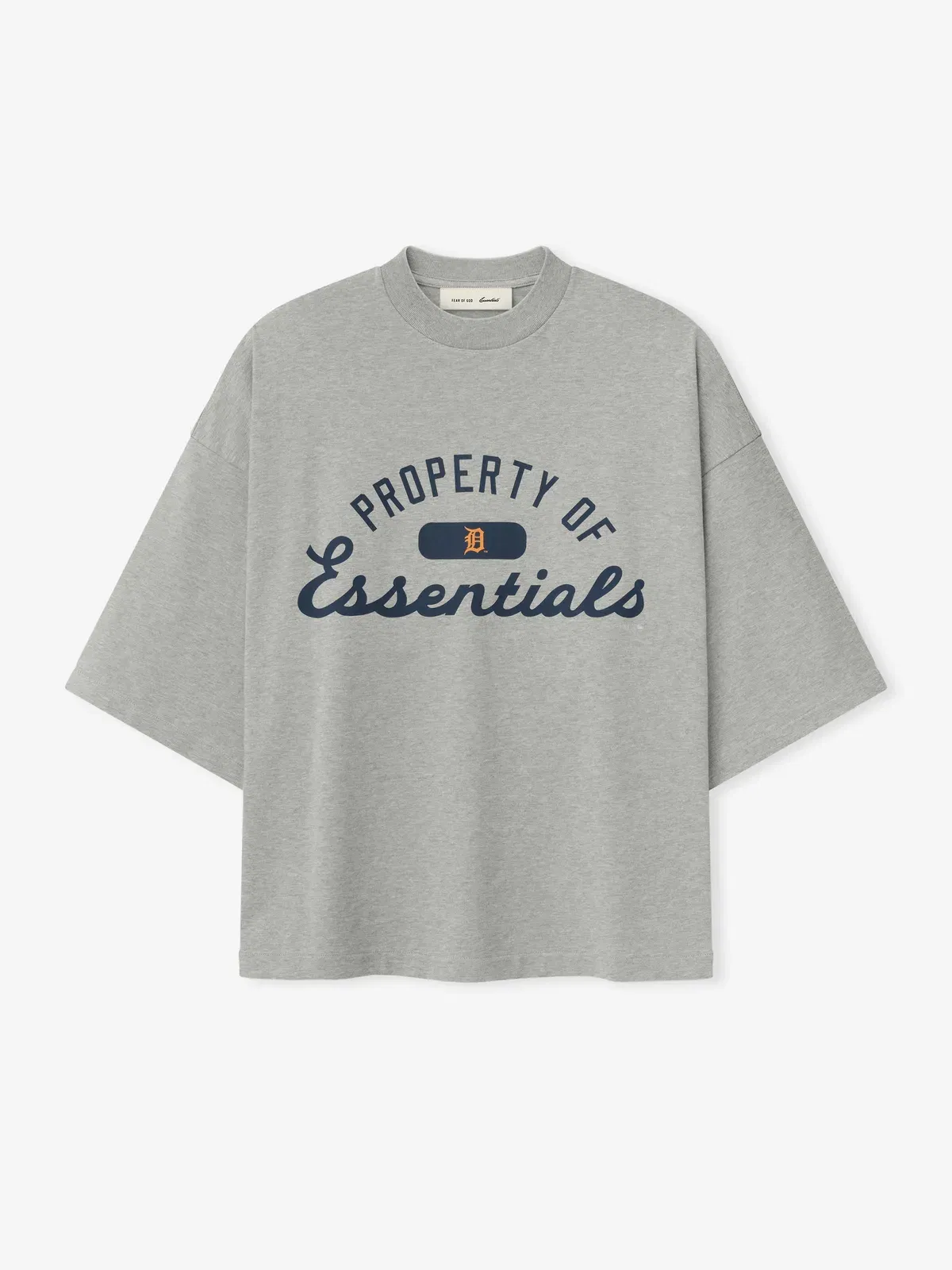 Essentials Tigers Merch T-Shirt Concrete Heather
