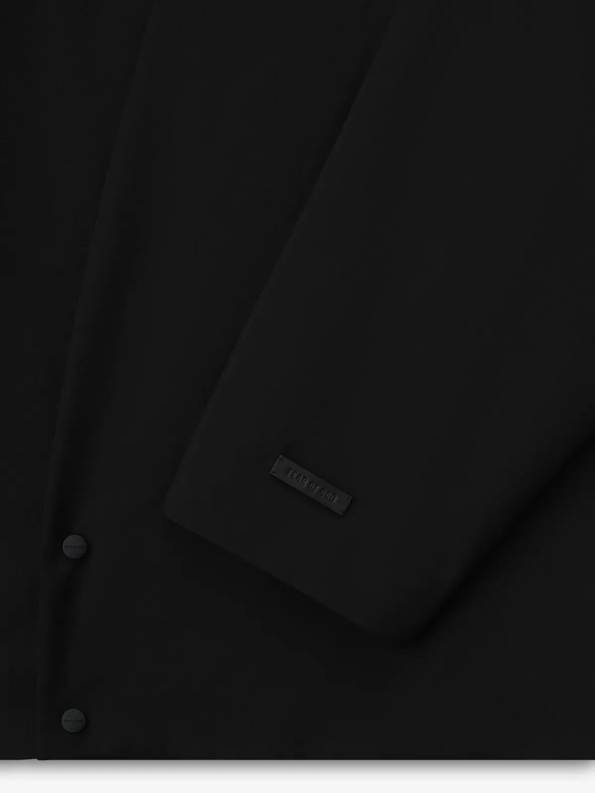 Essentials Easy Care Wool Relaxed Lapelless Jacket Black