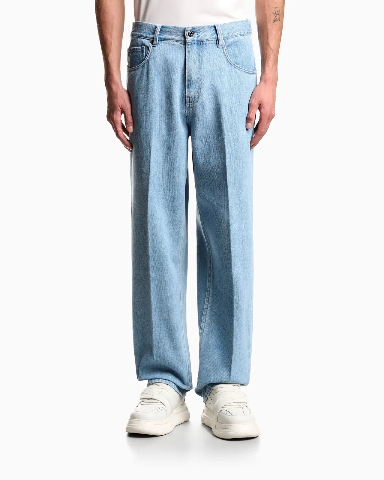 Emporio Armani J73 loose fit jeans in Lyocell blend denim