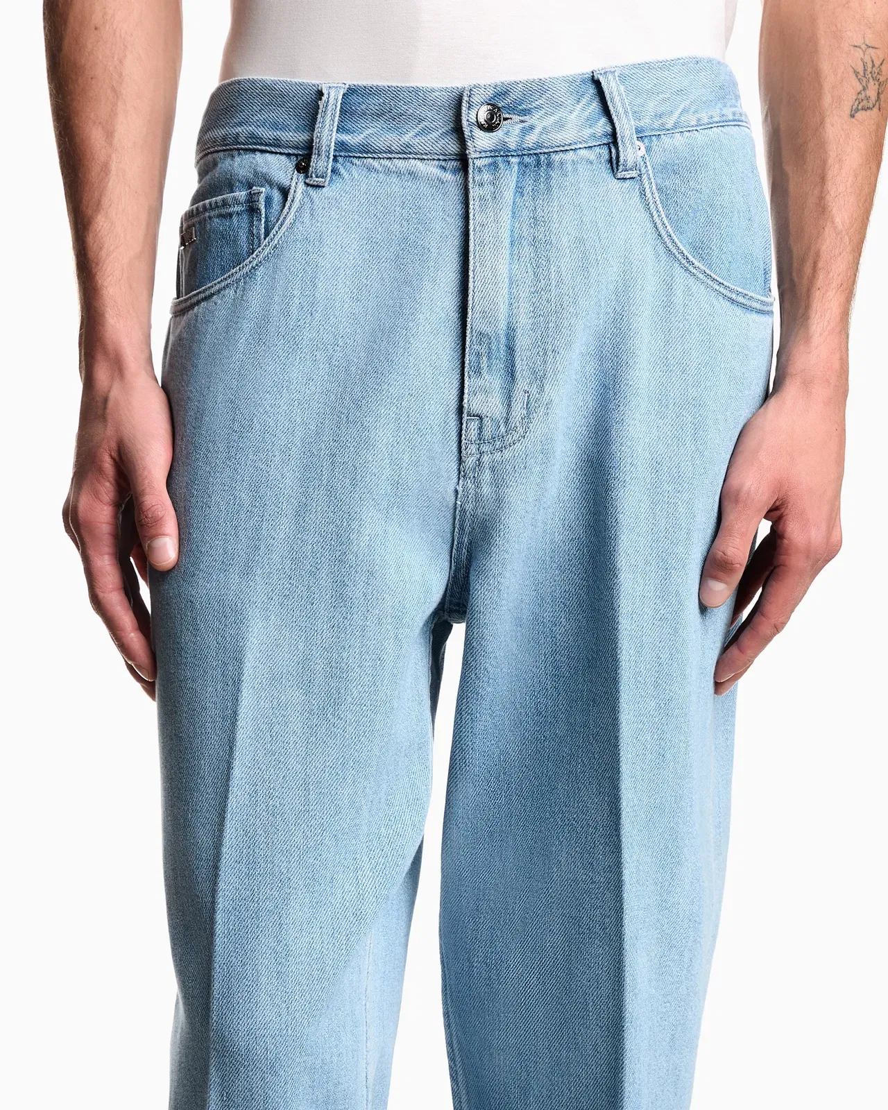 Emporio Armani J73 loose fit jeans in Lyocell blend denim