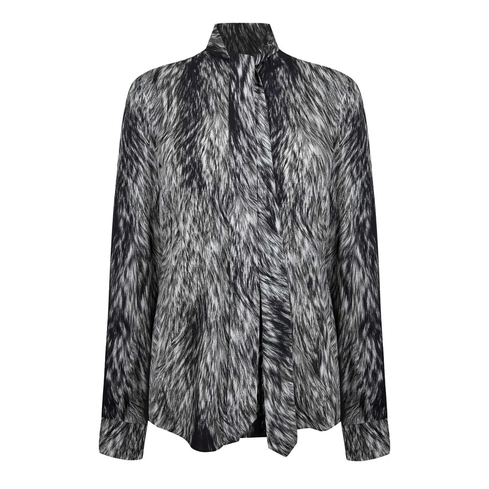 Animal-Print Blouse